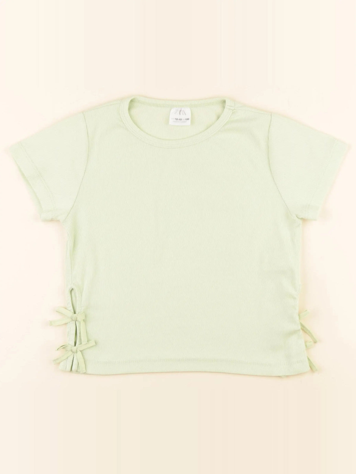 Zara - tee-shirt vert fluo - 12/13 ans