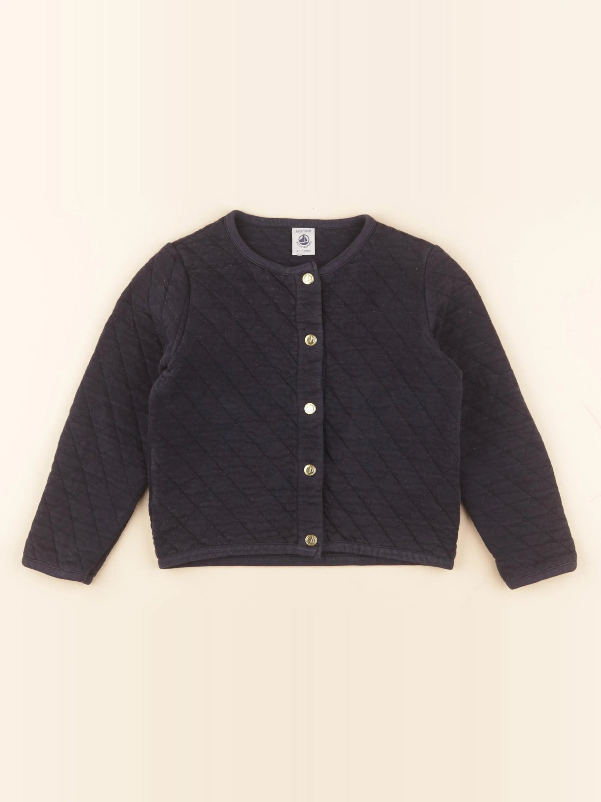 Petit Bateau - sweat bleu - 6 ans