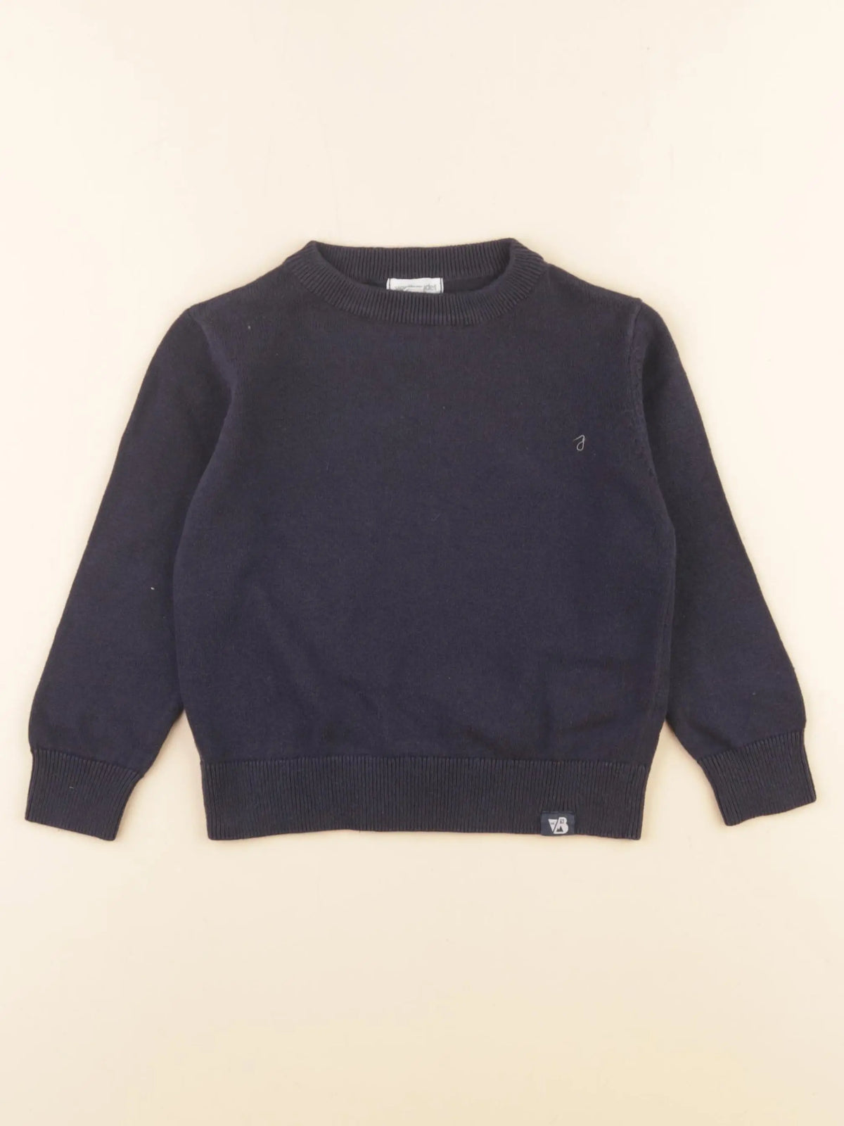 Vertbaudet - pull coton bleu - 3 ans