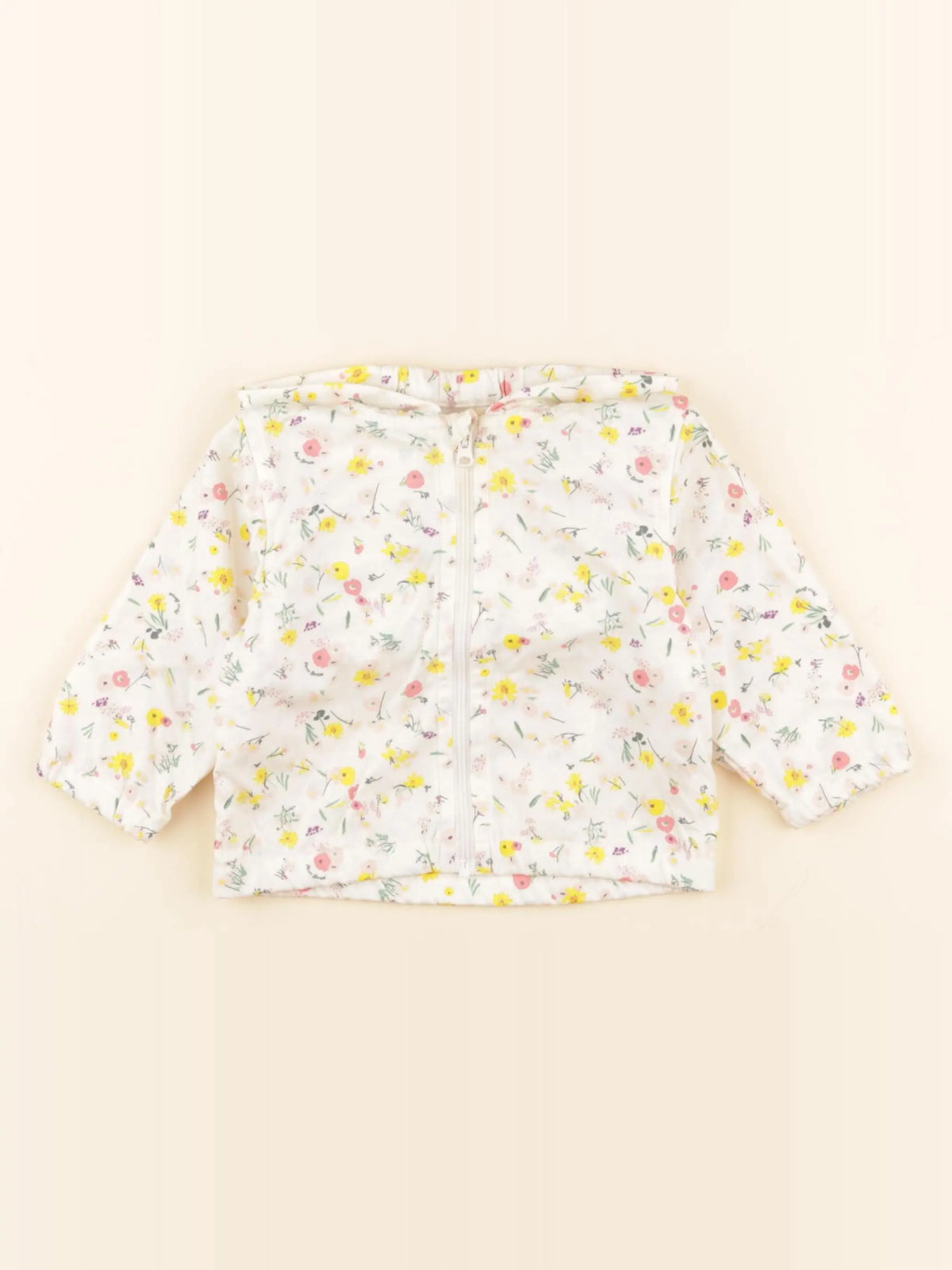 Petit Bateau - imperméable blanc - 6 mois