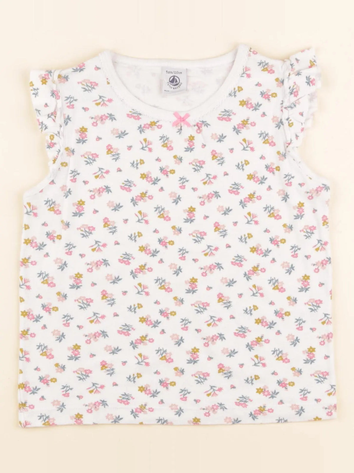 Petit Bateau - maillot de corps blanc - 5 ans