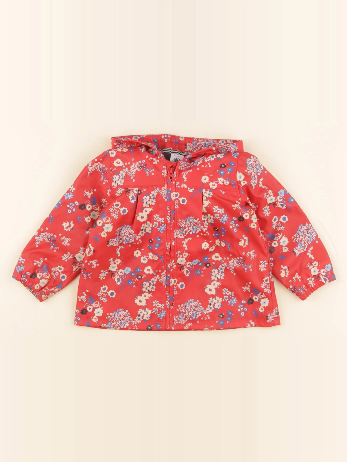 Petit Bateau - imperméable rouge - 18 mois