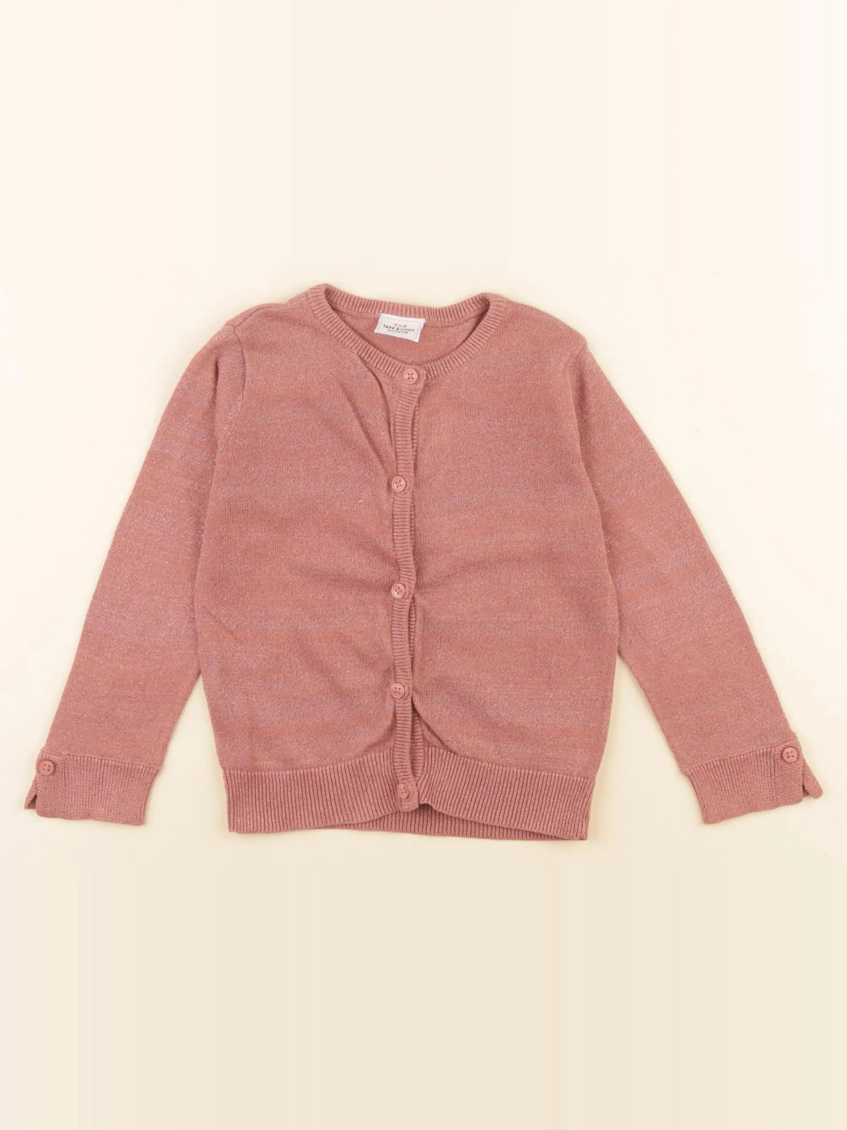 Tape à l'oeil - gilet rose - 3 ans