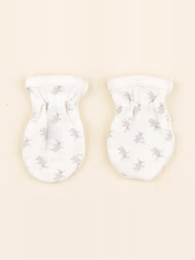 Petit Bateau - moufles blanc - 0 mois