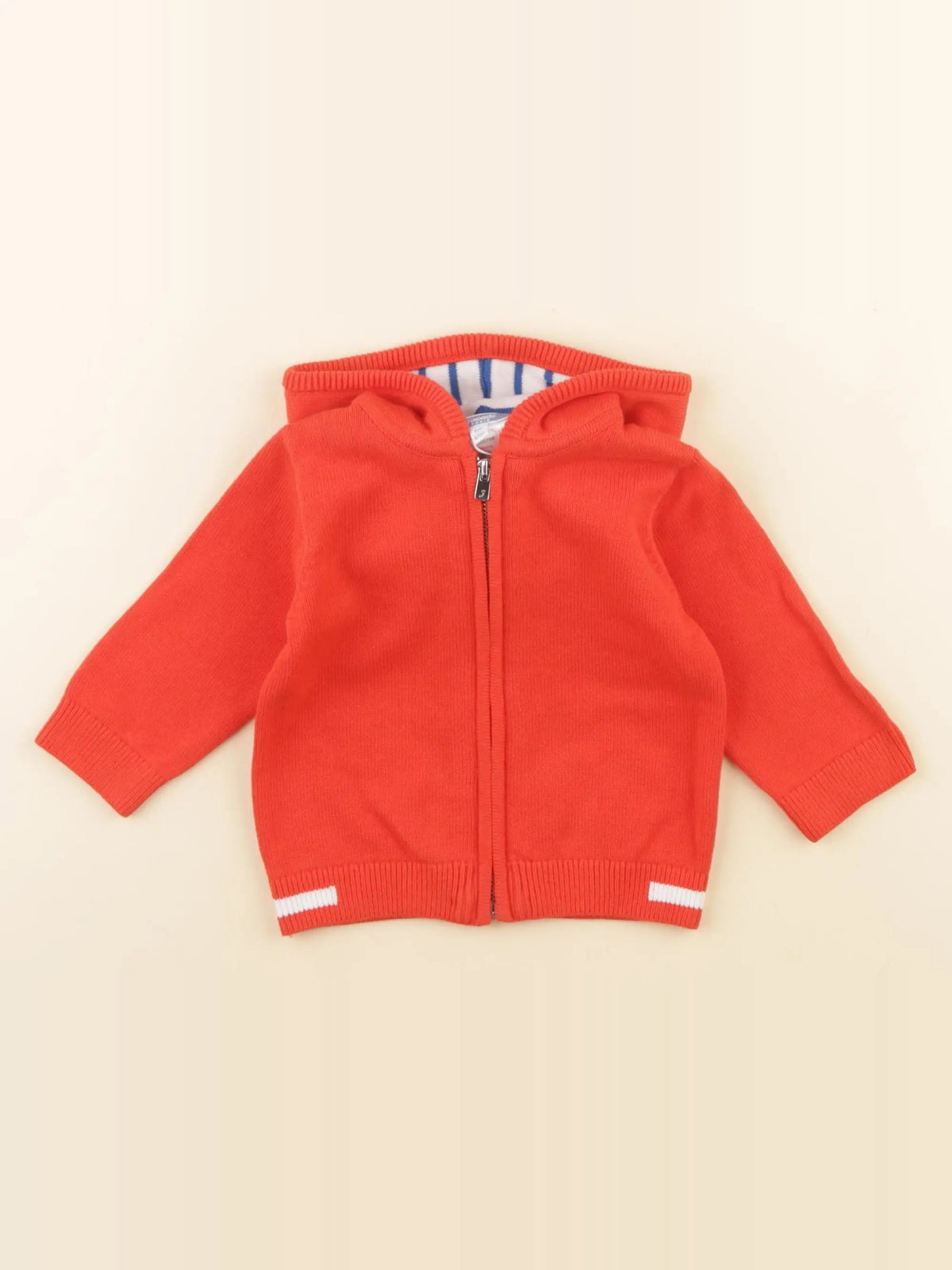 Jacadi - gilet rouge - 6 mois