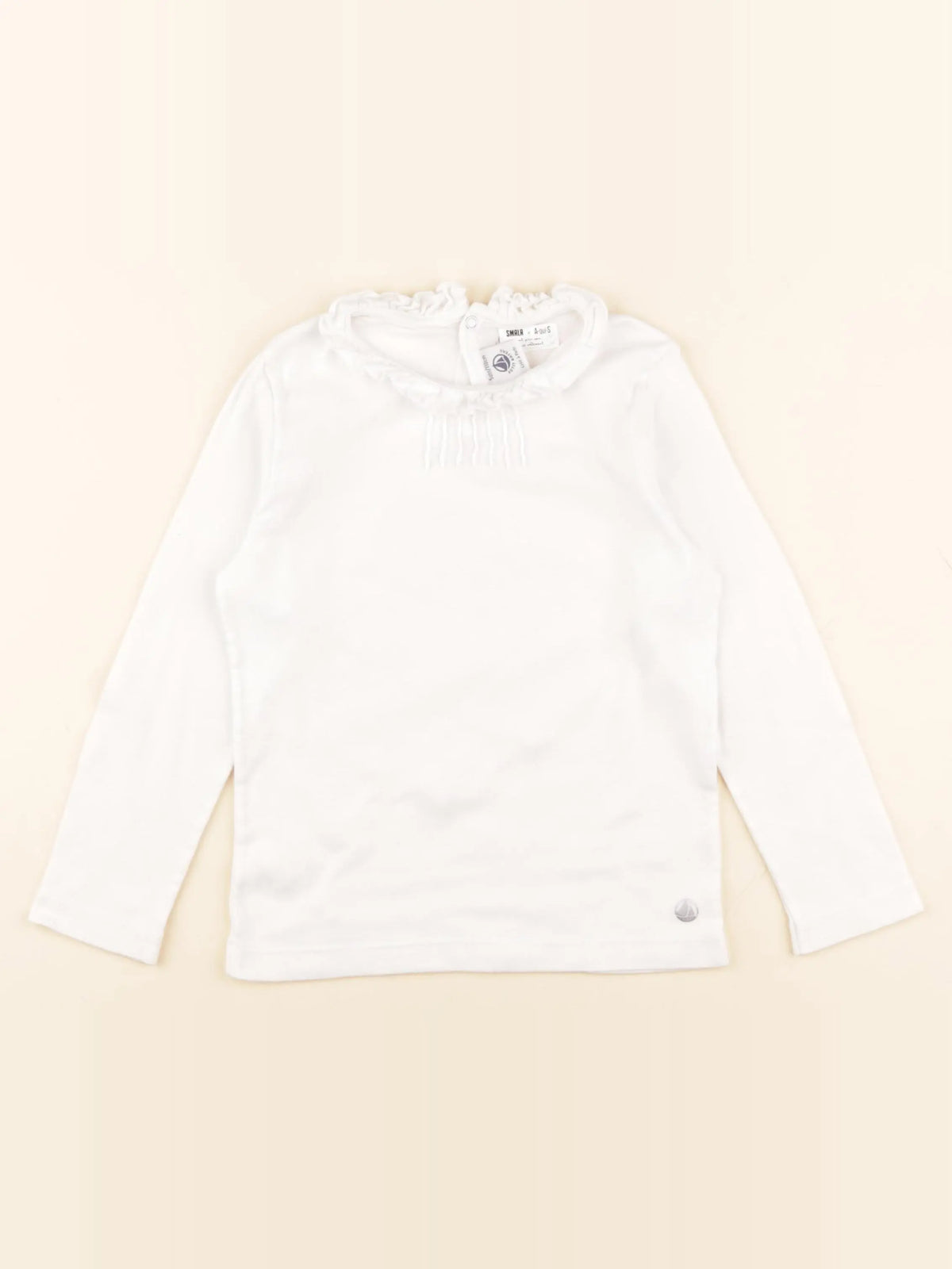 Petit Bateau - tee-shirt blanc - 5 ans