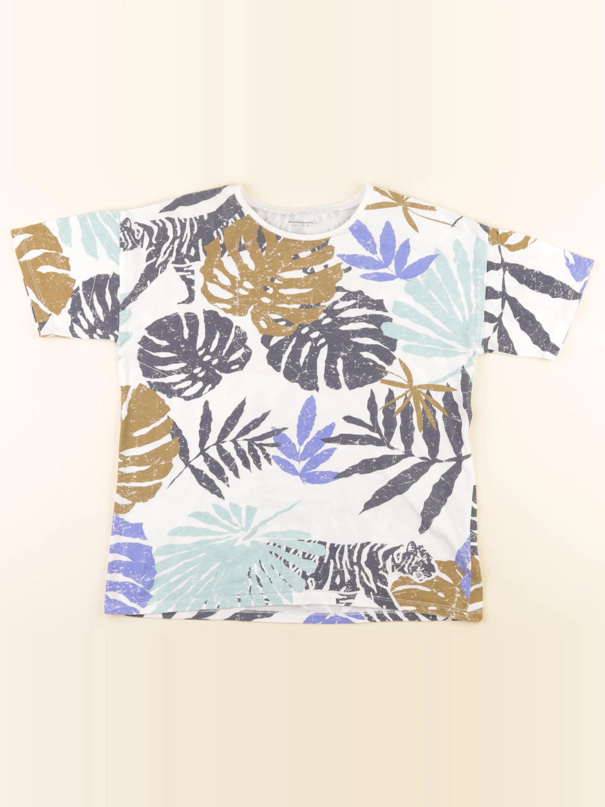Vertbaudet - tee-shirt bleu - 12 ans