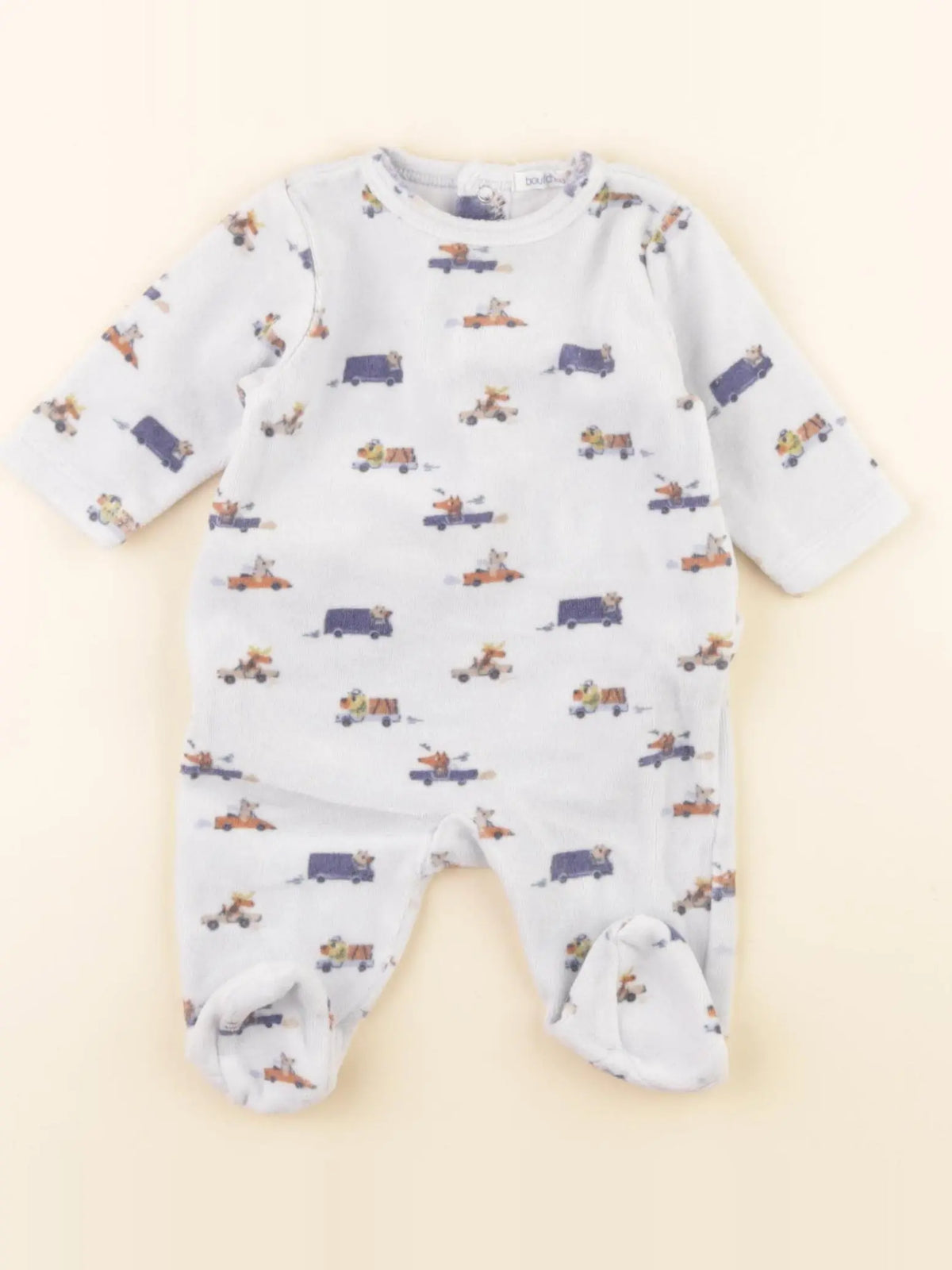 Boutchou - pyjama velours bleu - 1 mois