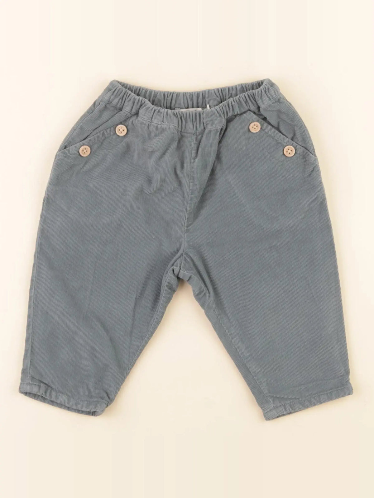 Cyrillus - pantalon doublé vert - 6 mois