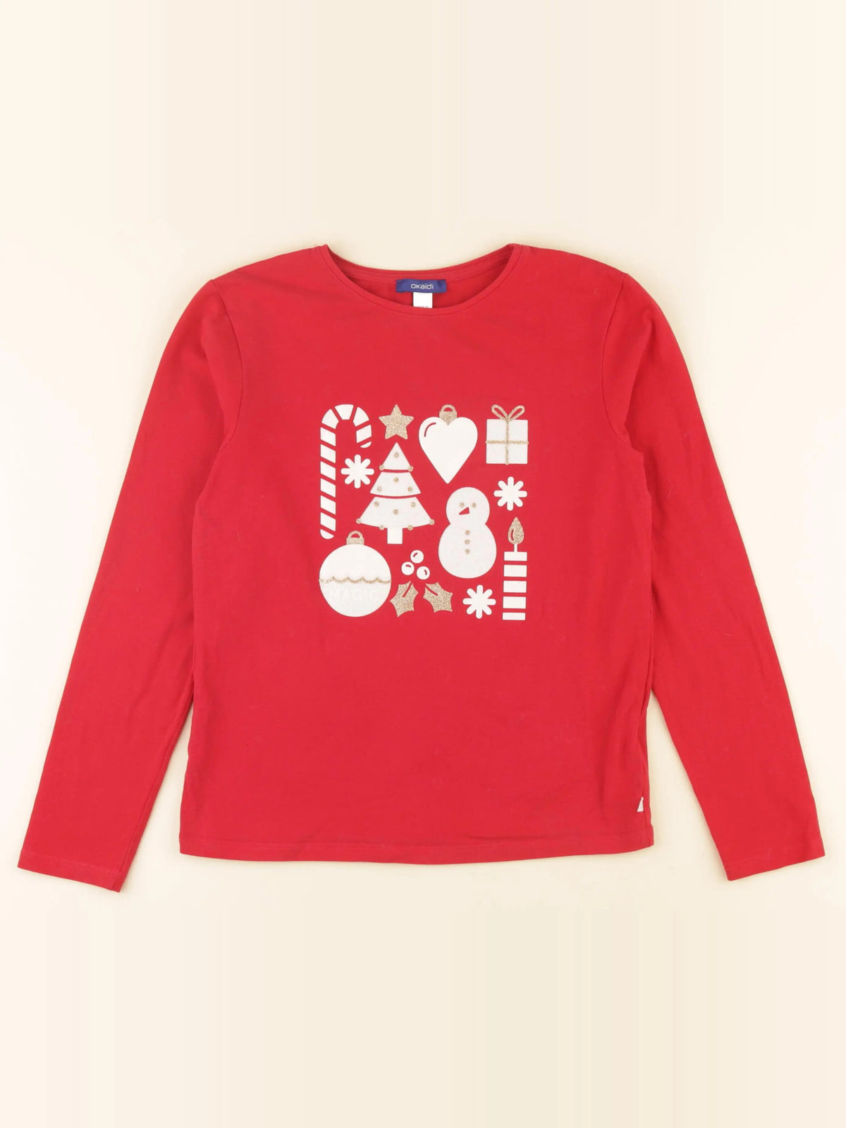 Okaidi - tee-shirt rouge - 10 ans