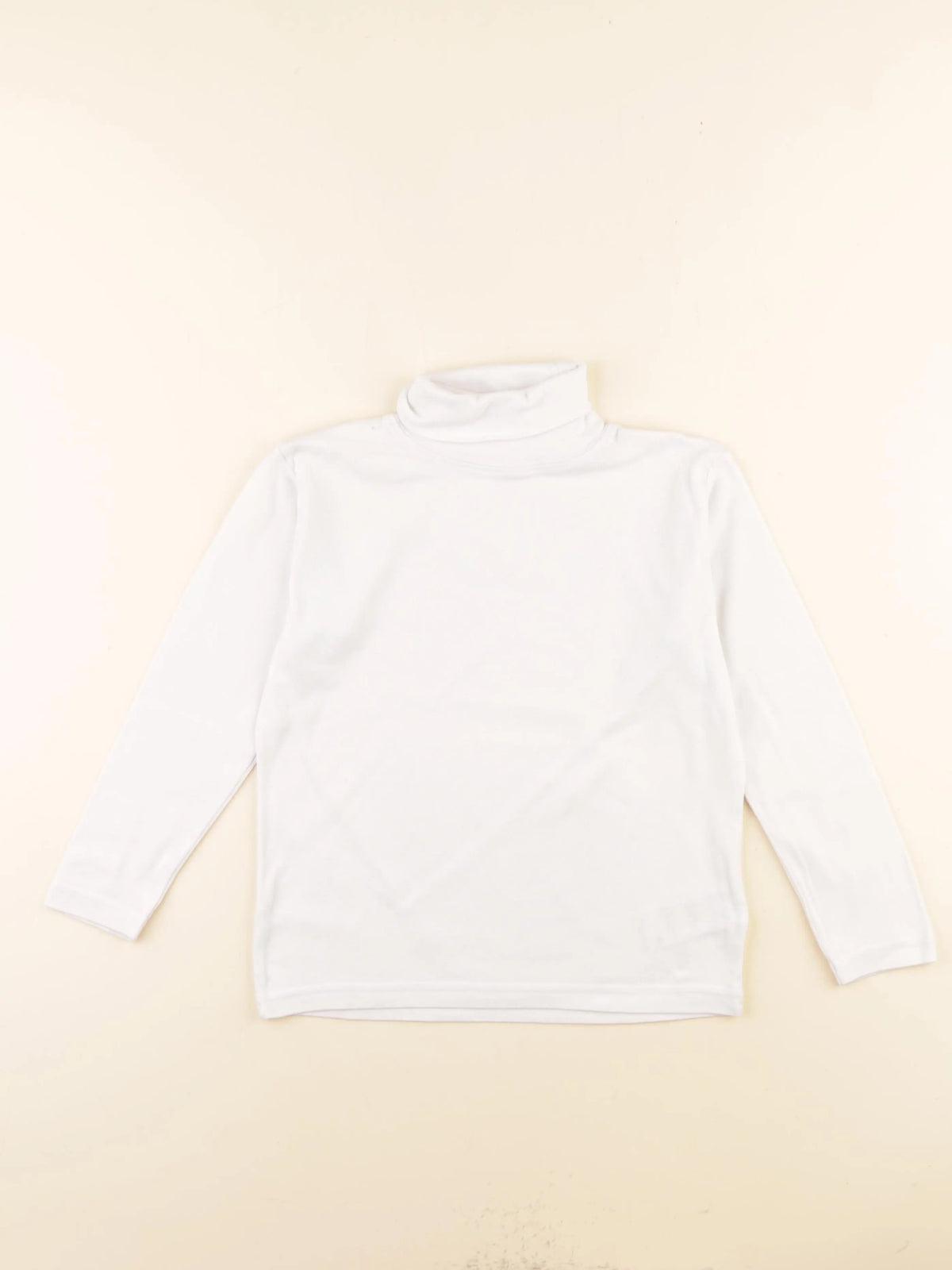 Vertbaudet - sous-pull blanc - 8 ans
