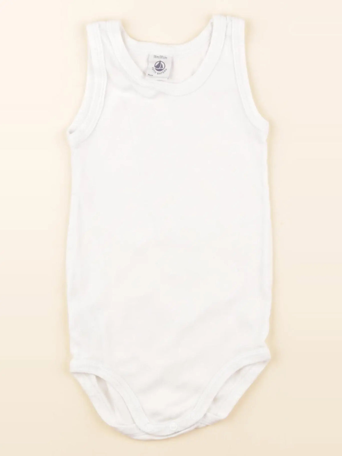 Petit Bateau - body blanc - 18 mois