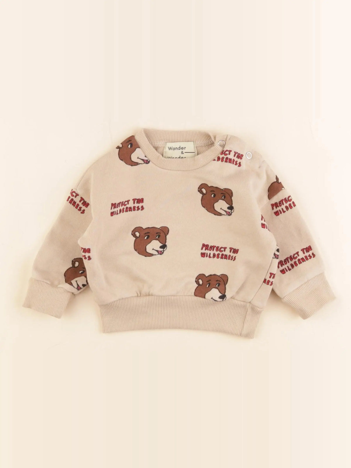 Wander & Wonder - sweat marron - 0/3 mois