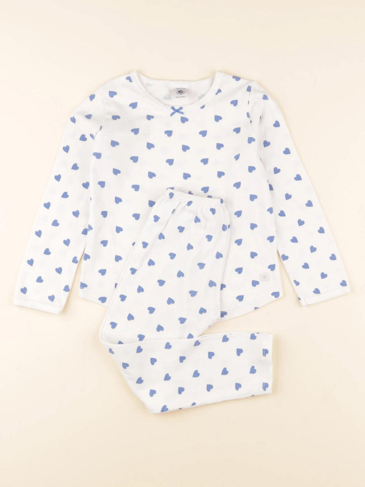 Petit Bateau - pyjama coton blanc - 4 ans