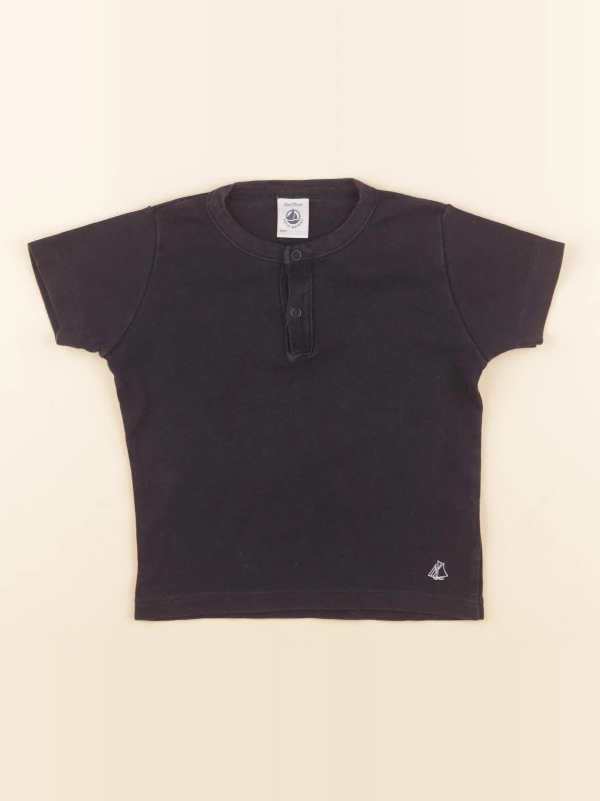 Petit Bateau - tee-shirt bleu - 18 mois