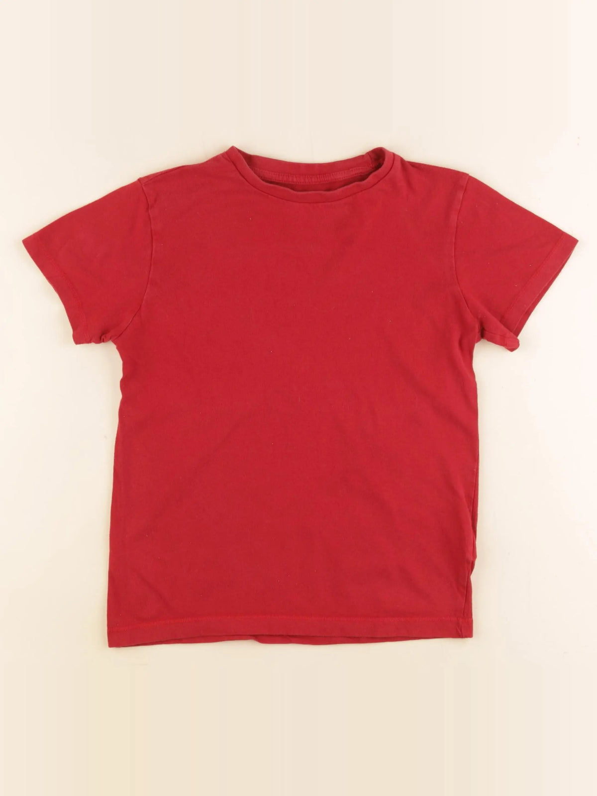 Vertbaudet - tee-shirt rouge - 8 ans