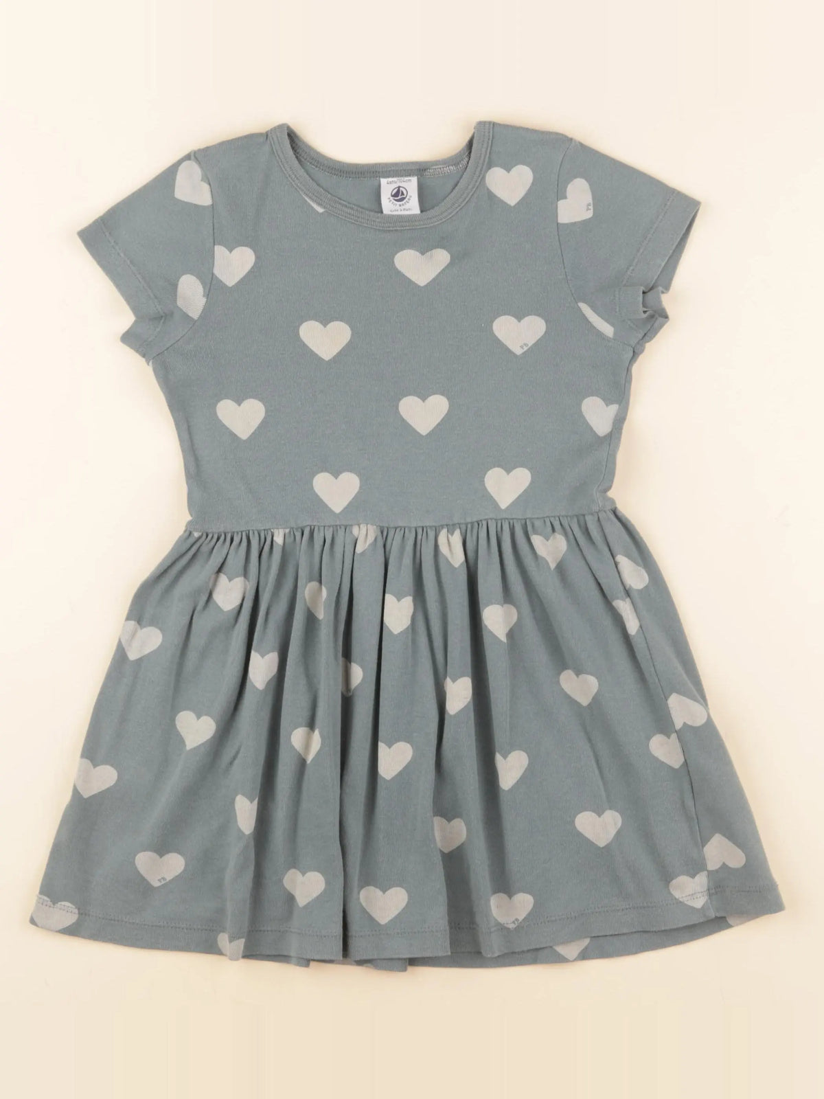 Petit Bateau - robe bleu - 4 ans