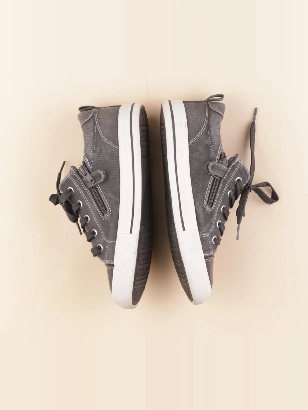 Vertbaudet - tennis à scratch/ lacets gris - pointure 36