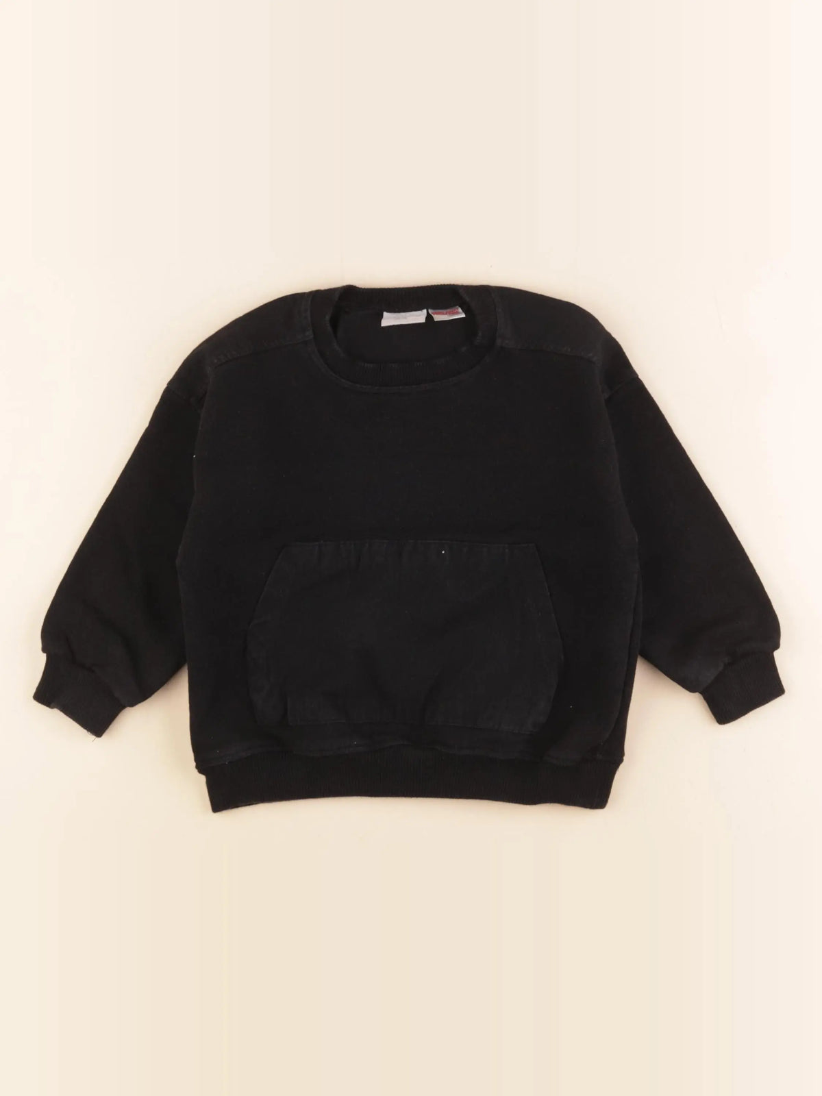 Zara - sweat noir - 12/18 mois