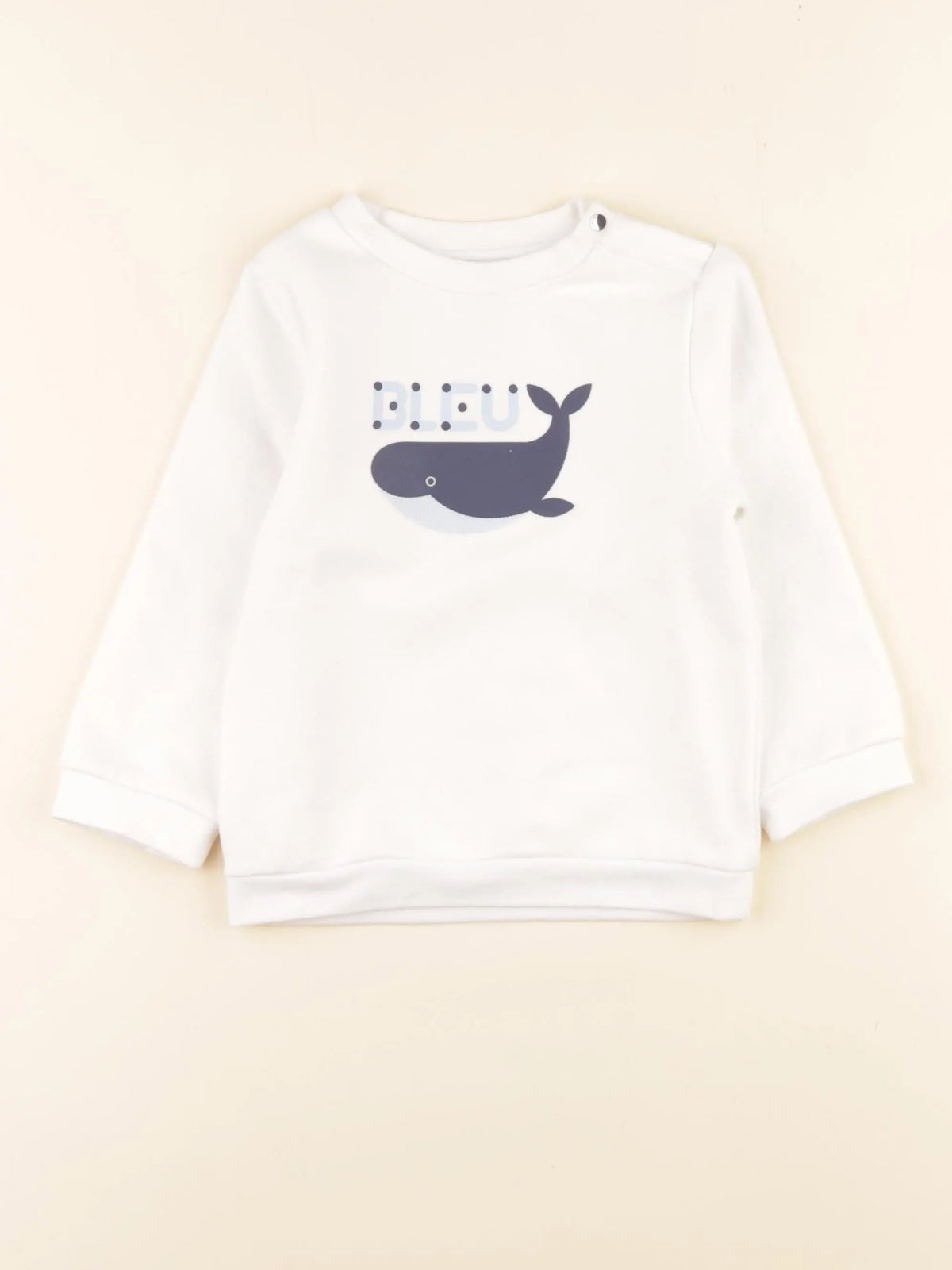 Jacadi - sweat blanc - 36 mois