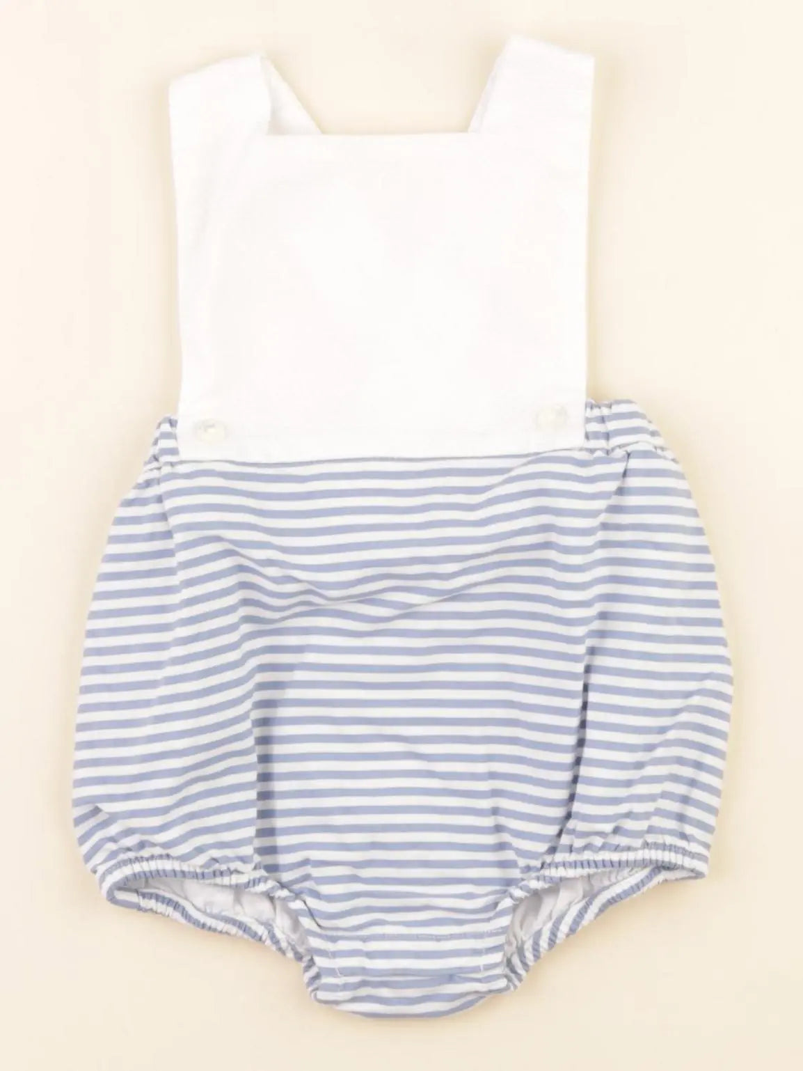 Jacadi - combinaison bleu, blanc - 3 mois