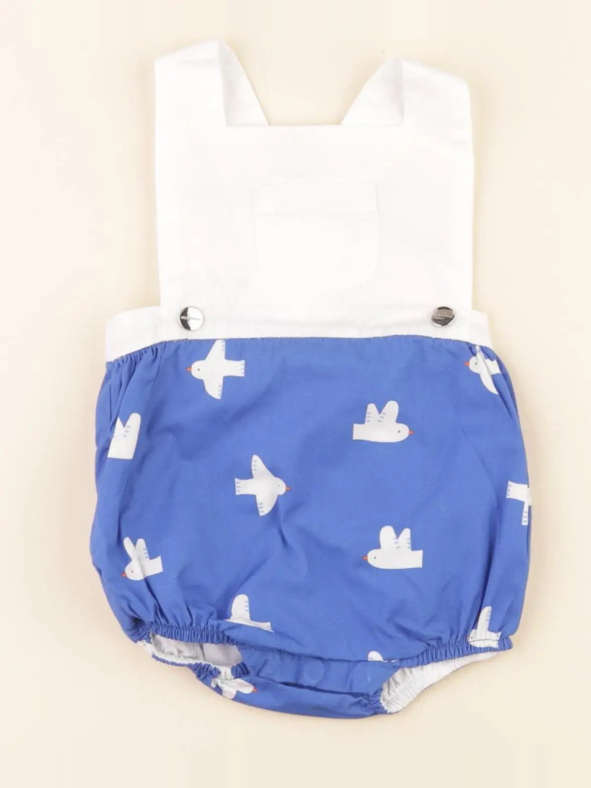 Jacadi - combinaison blanc, bleu - 3 mois