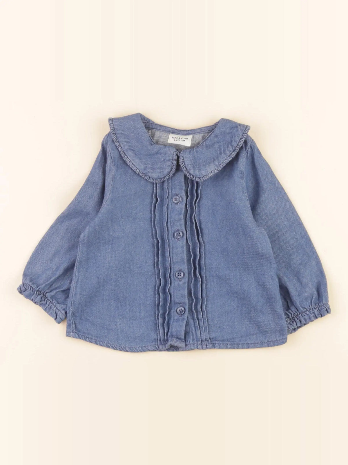 Tape à l'oeil - blouse bleu - 9 mois