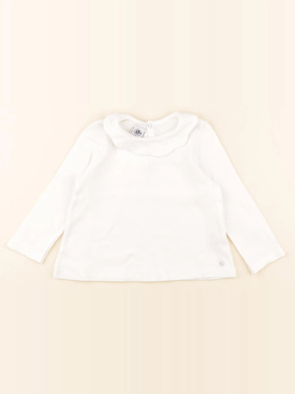 Petit Bateau - tee-shirt blanc - 18 mois