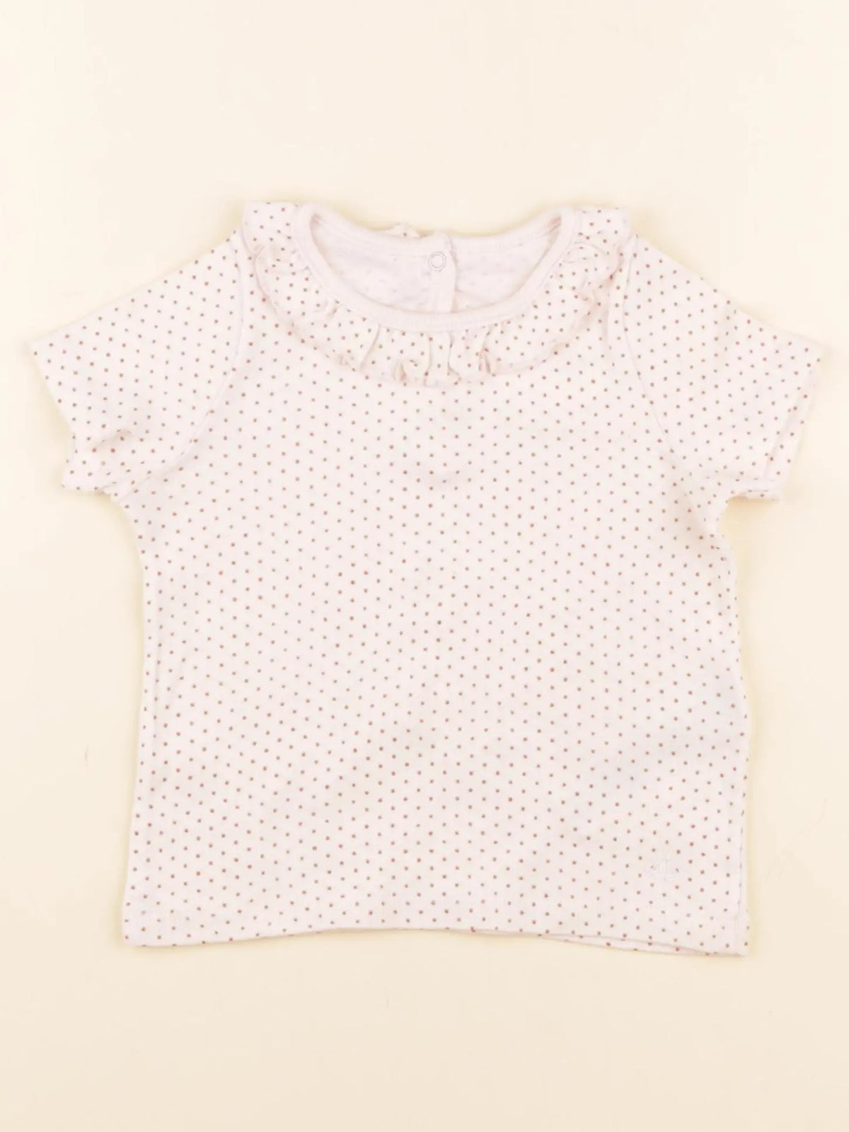 Petit Bateau - tee-shirt rose, or - 18 mois