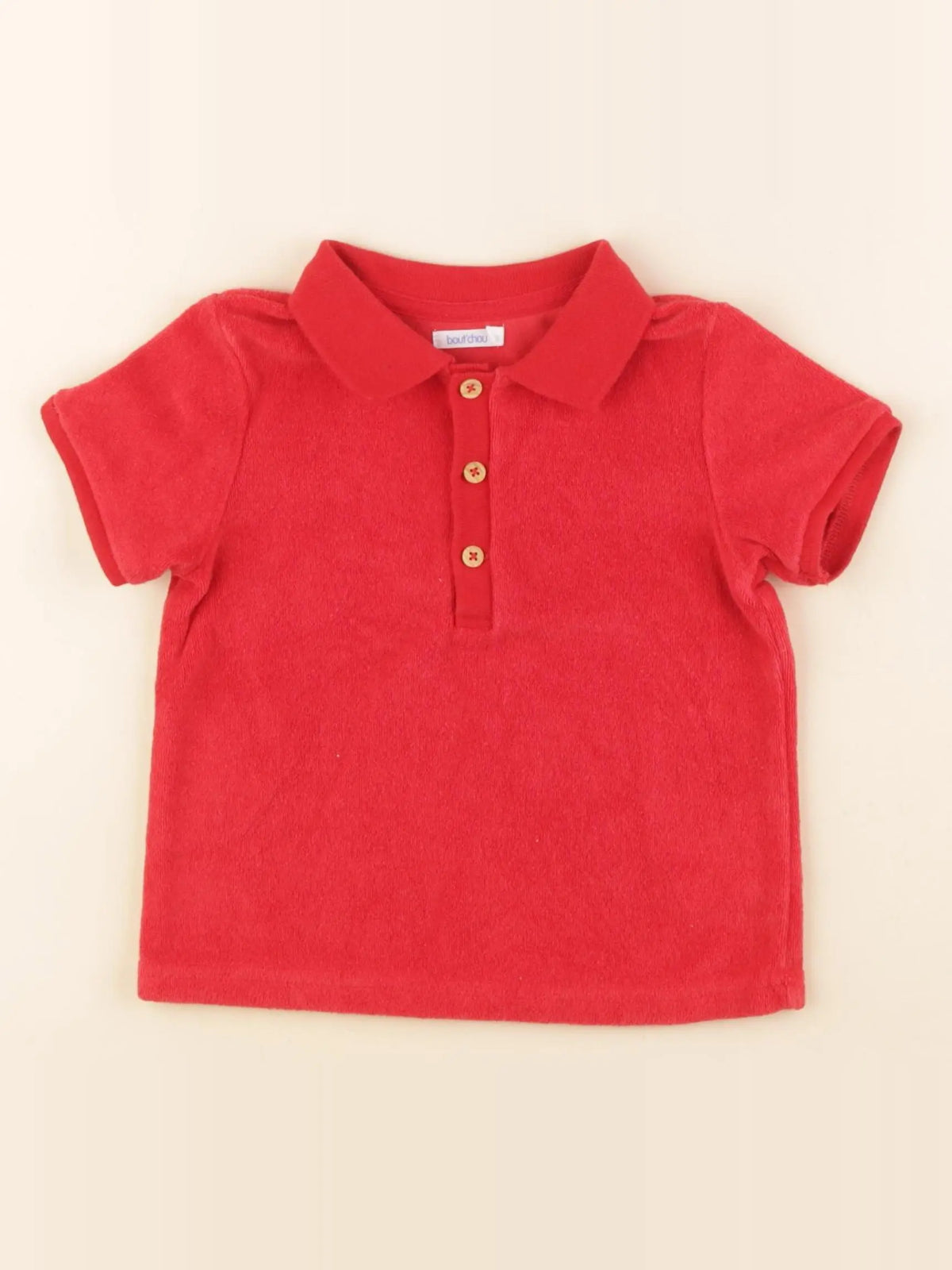 Boutchou - polo rouge - 18 mois