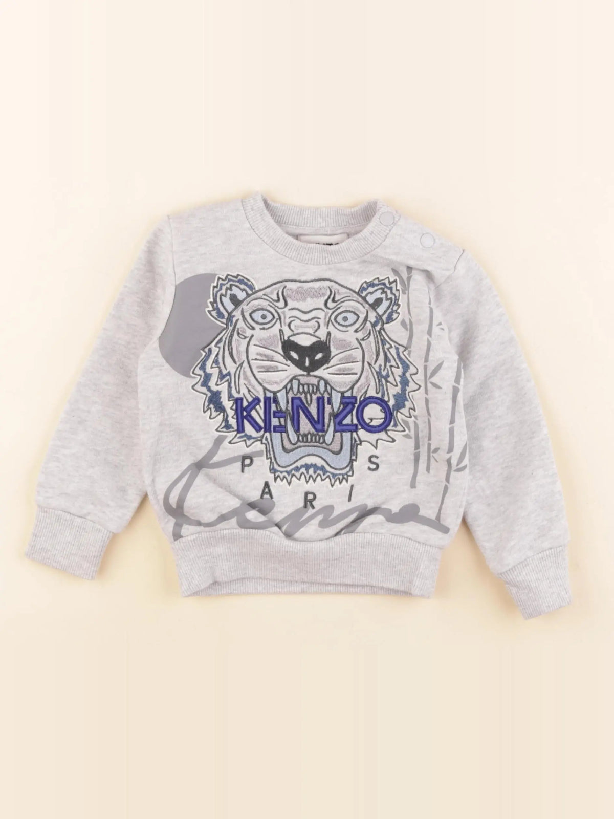 Kenzo - sweat gris - 2 ans
