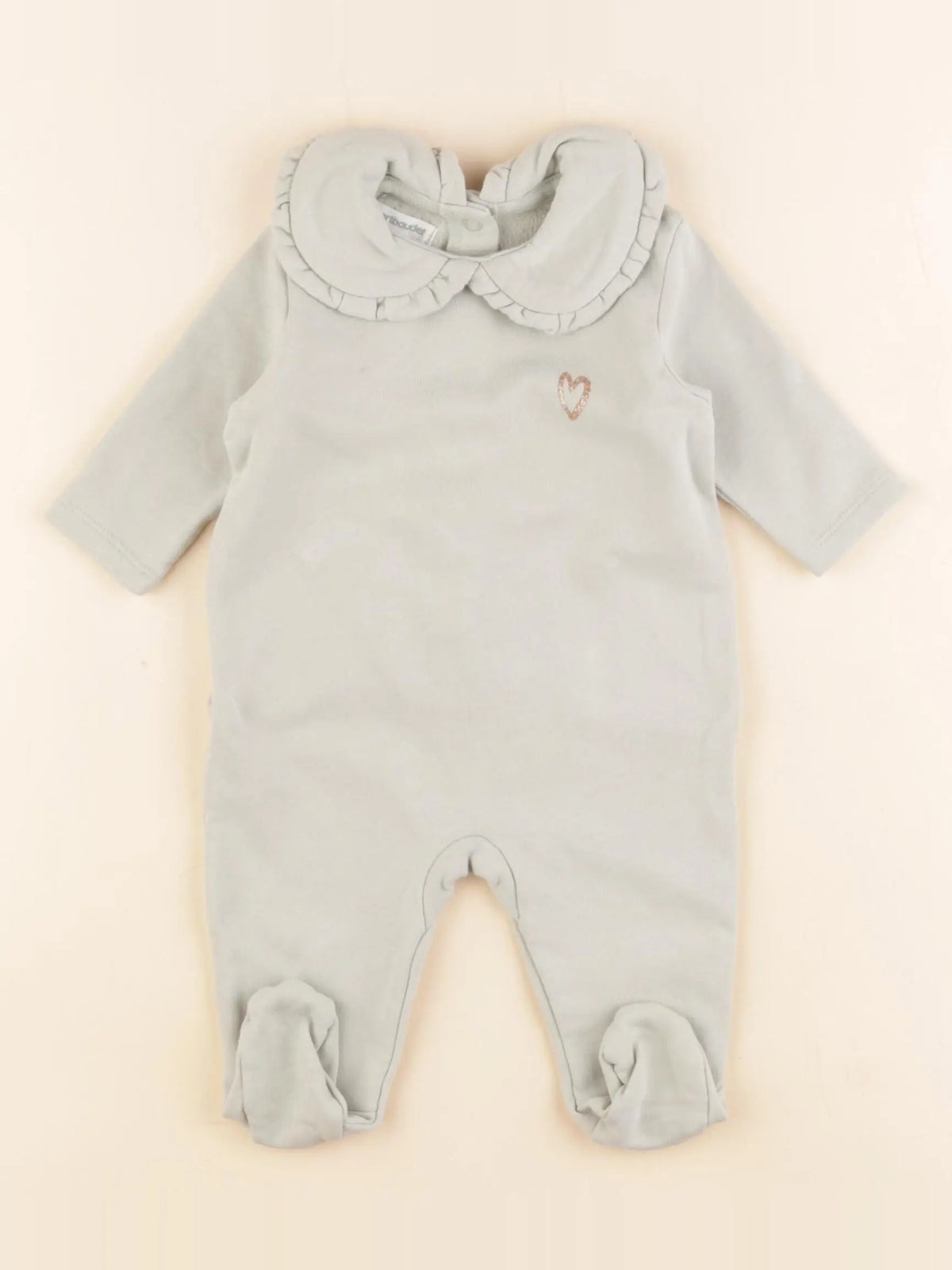 Vertbaudet - pyjama coton vert - 3 mois