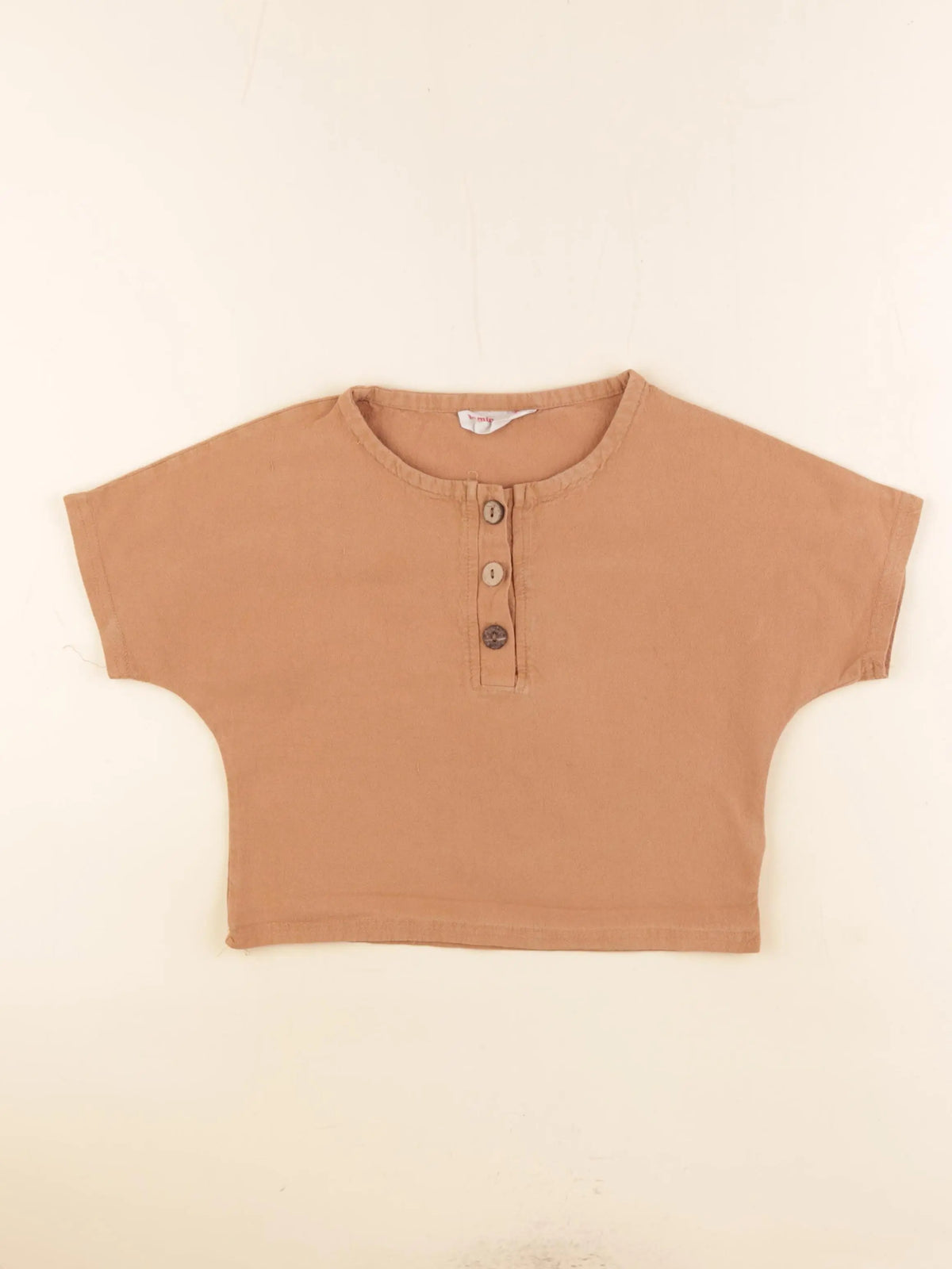 Gamin gamine - tee-shirt marron - 2 ans