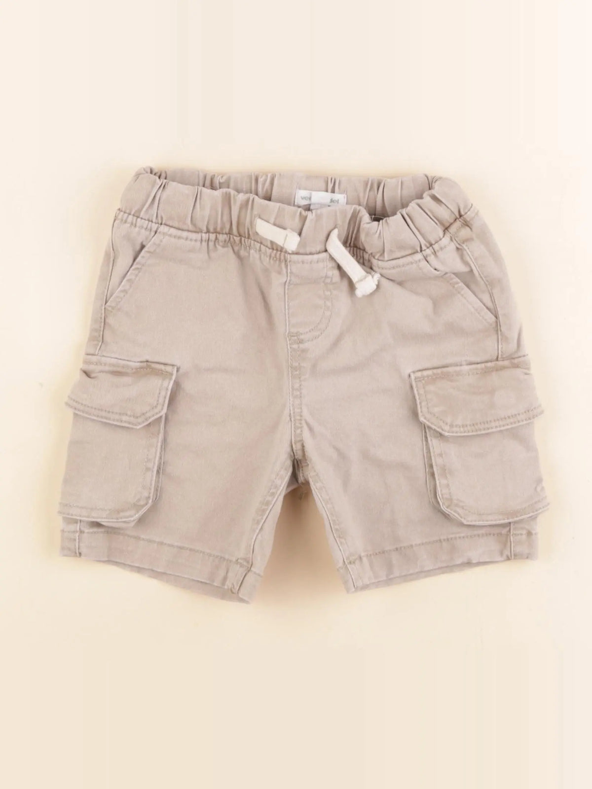 Vertbaudet - short beige - 4 ans