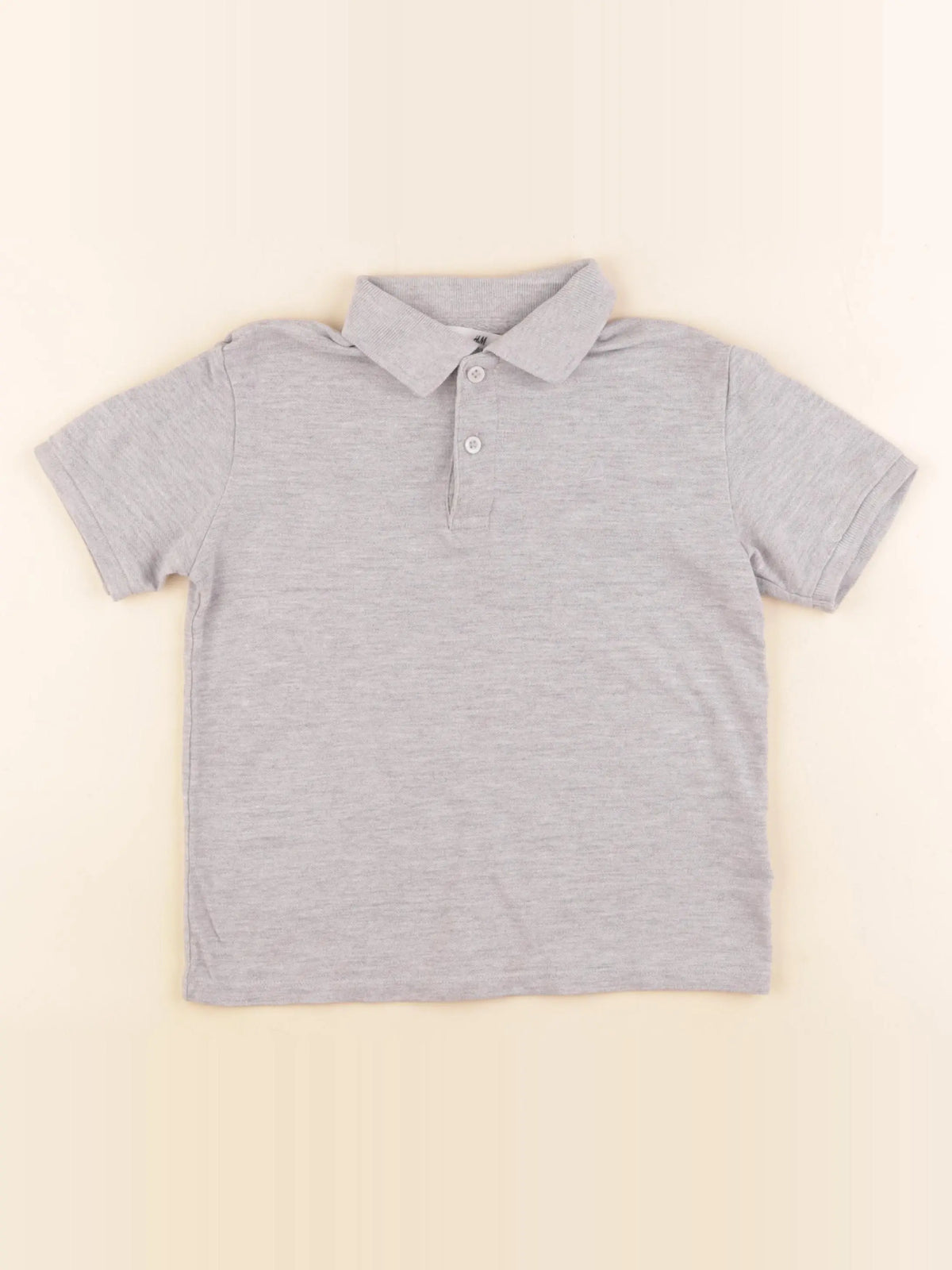 H&M - polo gris - 4/6 ans