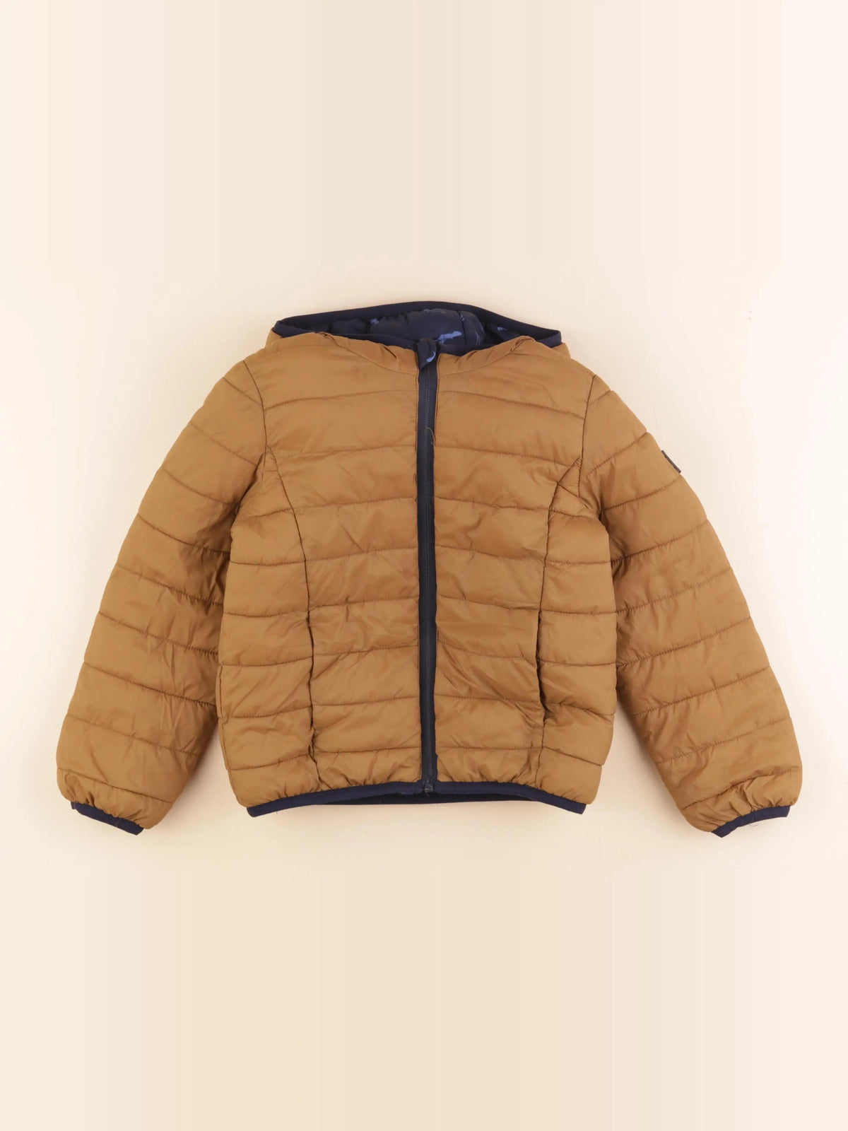 Okaidi - doudoune bleu, marron - 6 ans