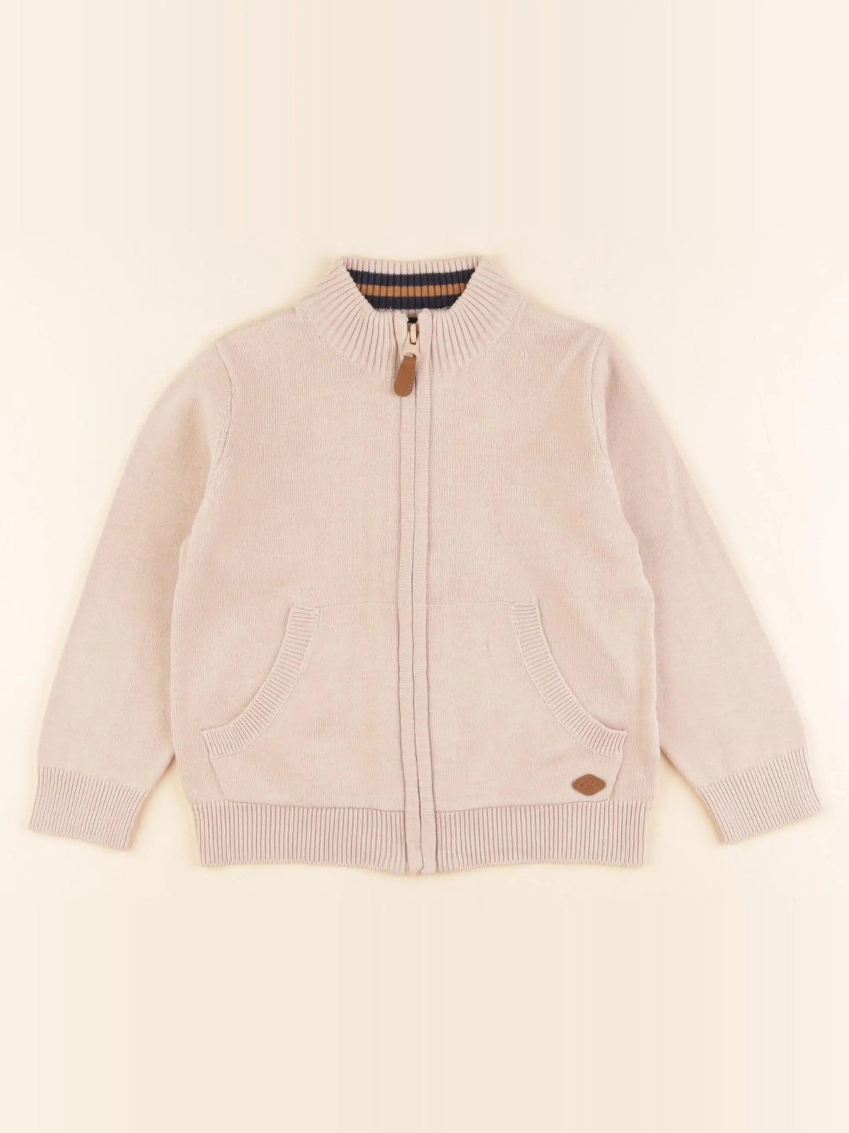 Vertbaudet - gilet beige - 5 ans