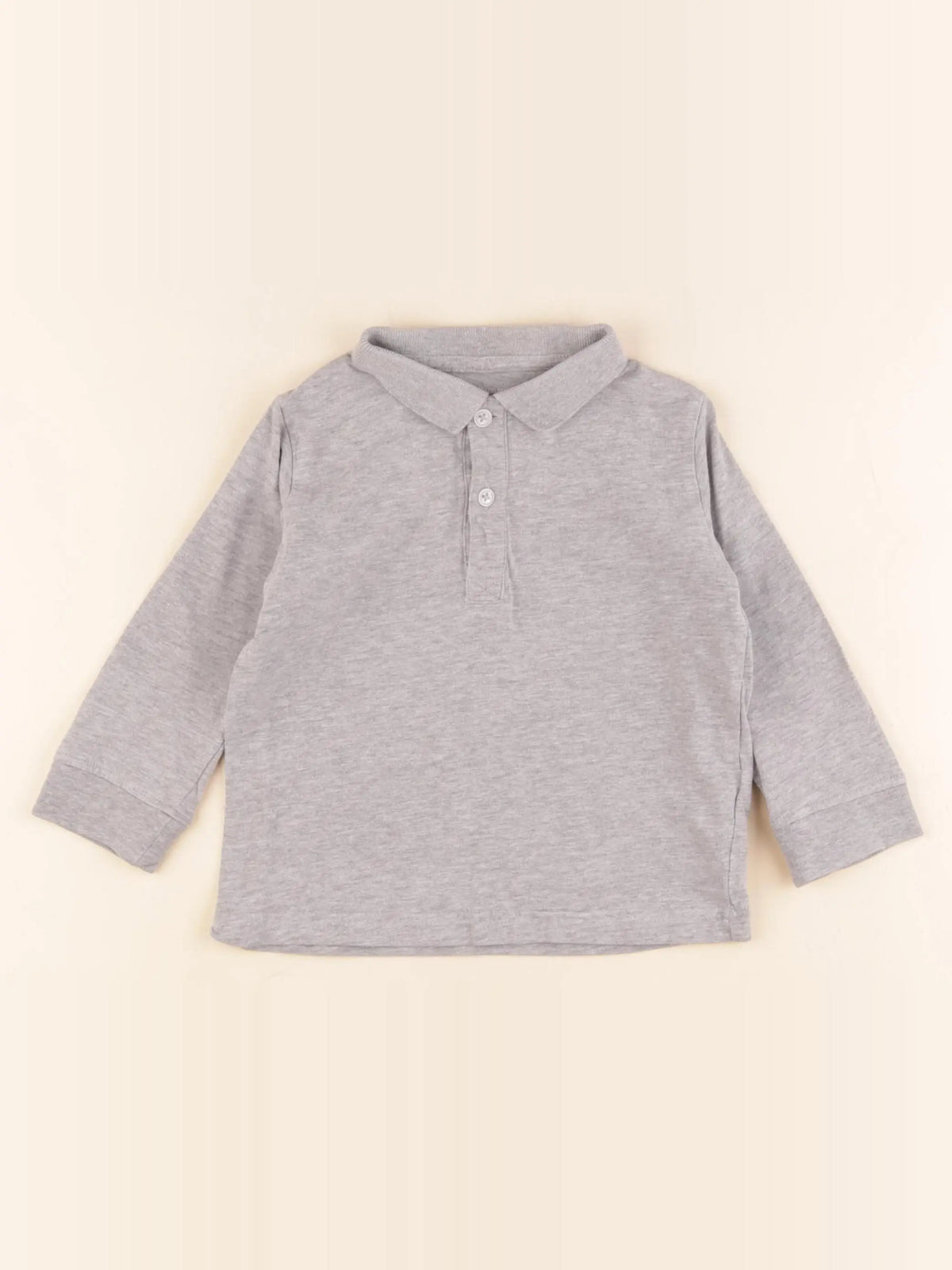 Vertbaudet - polo gris - 3 ans