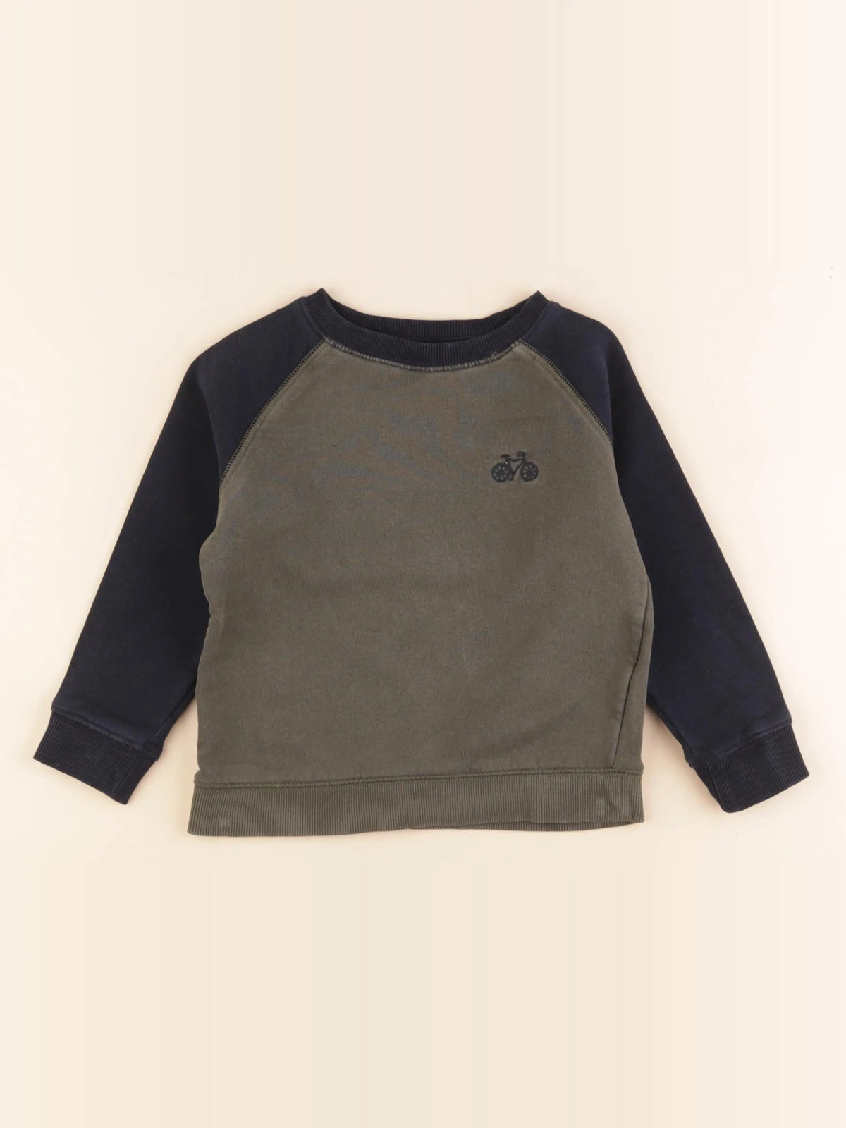 Monoprix - sweat bleu, vert - 4 ans