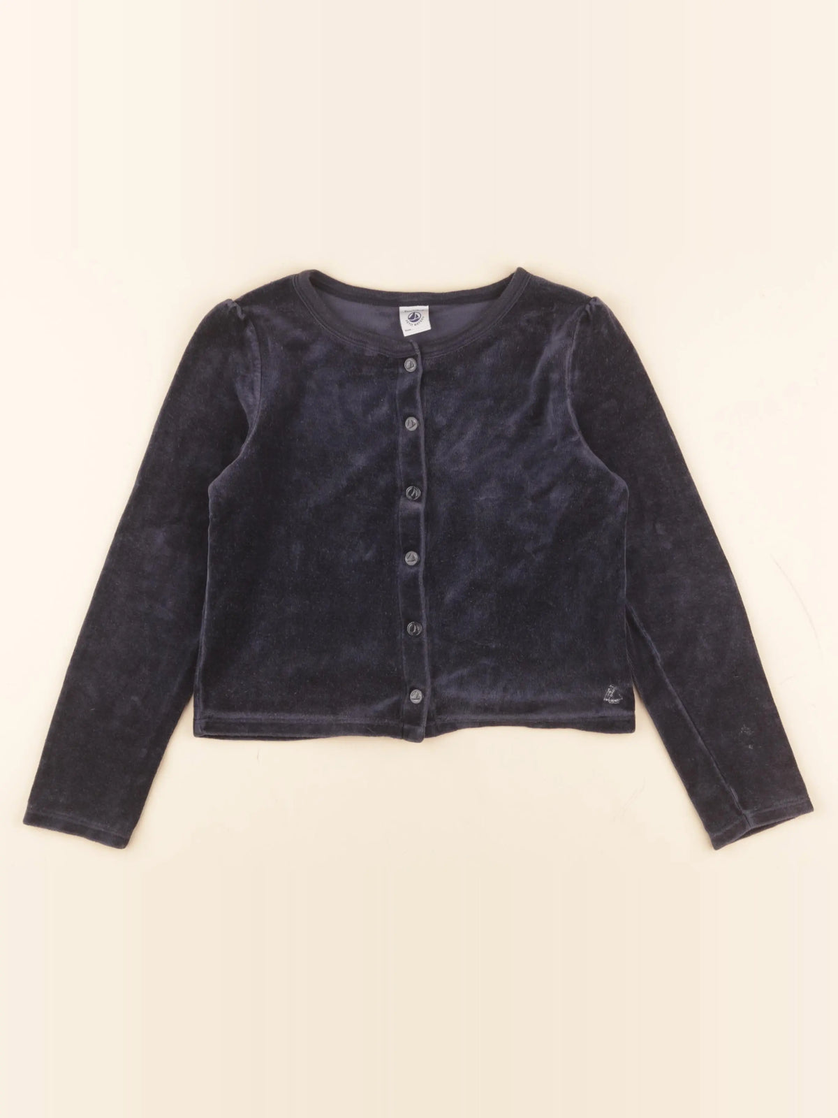 Petit Bateau - sweat bleu - 8 ans