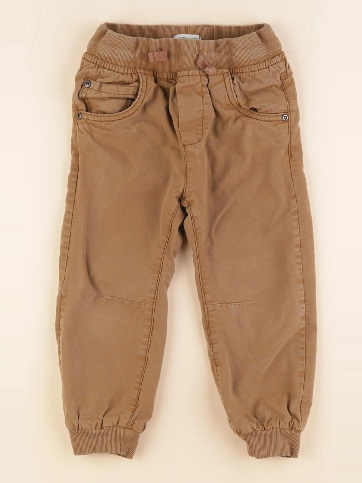 Vertbaudet - pantalon doublé marron - 4 ans