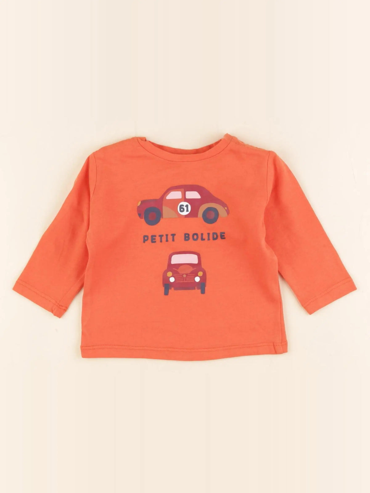 Boutchou - tee-shirt orange - 6 mois