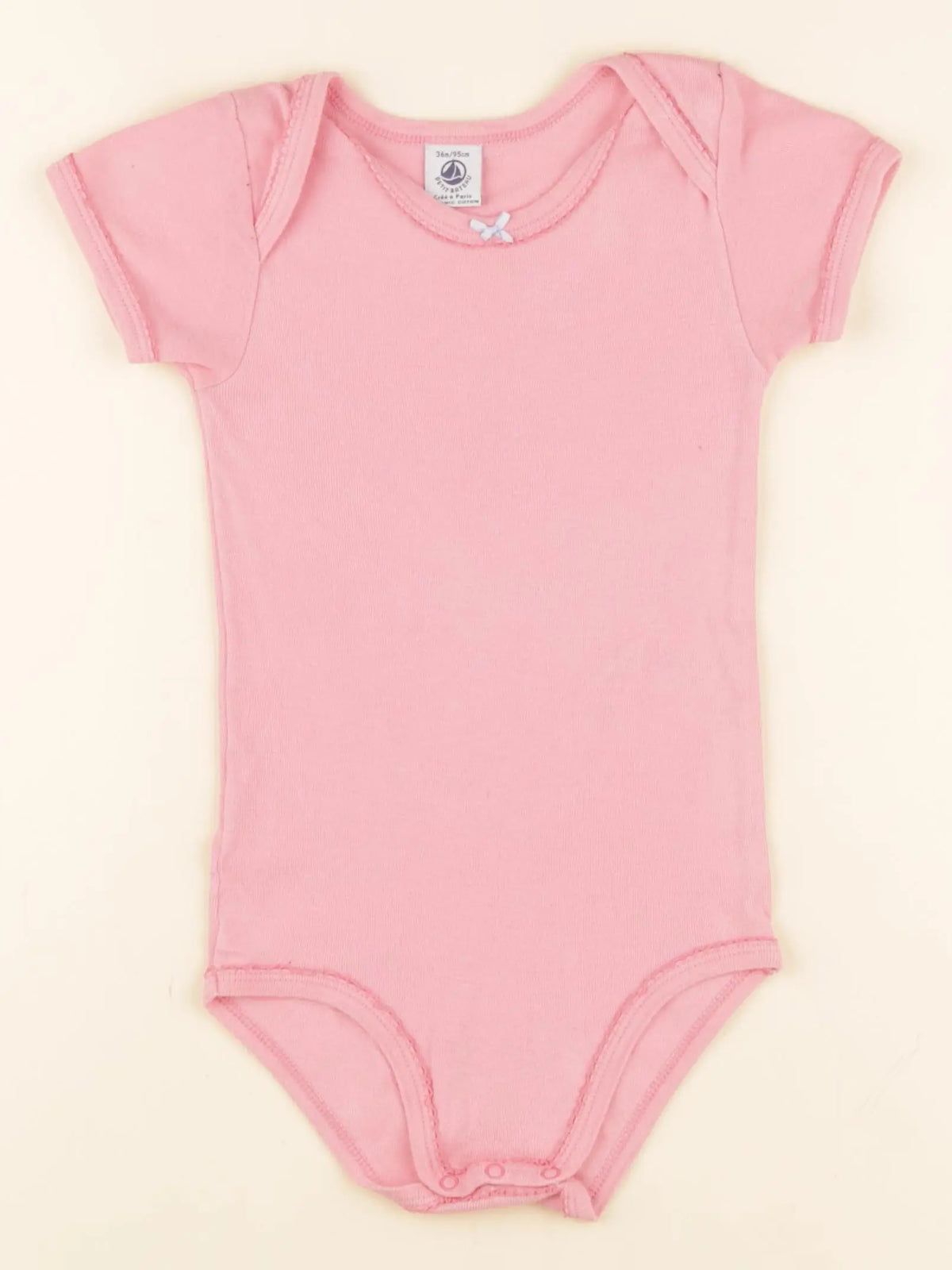 Petit Bateau - body rose - 36 mois