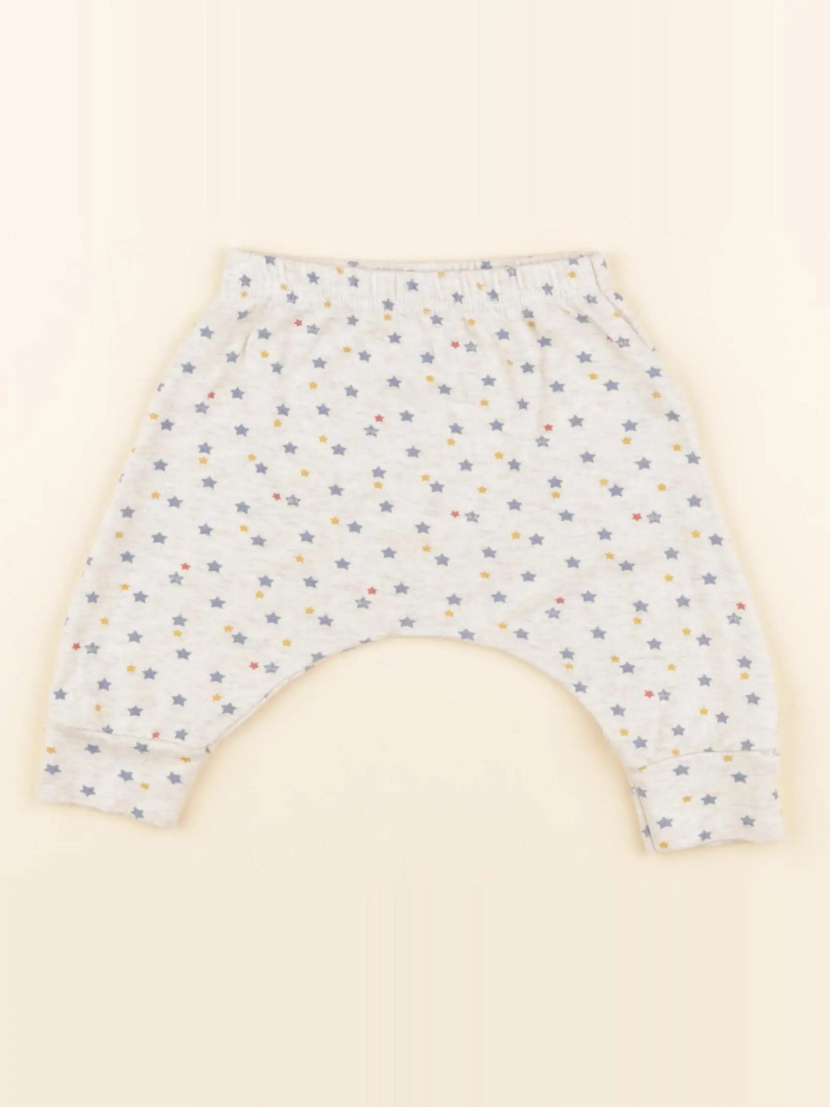 Petit Bateau - sarouel gris, bleu - 3 mois
