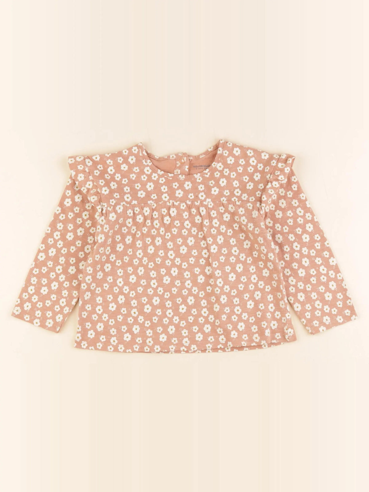 Vertbaudet - tee-shirt marron - 2 ans