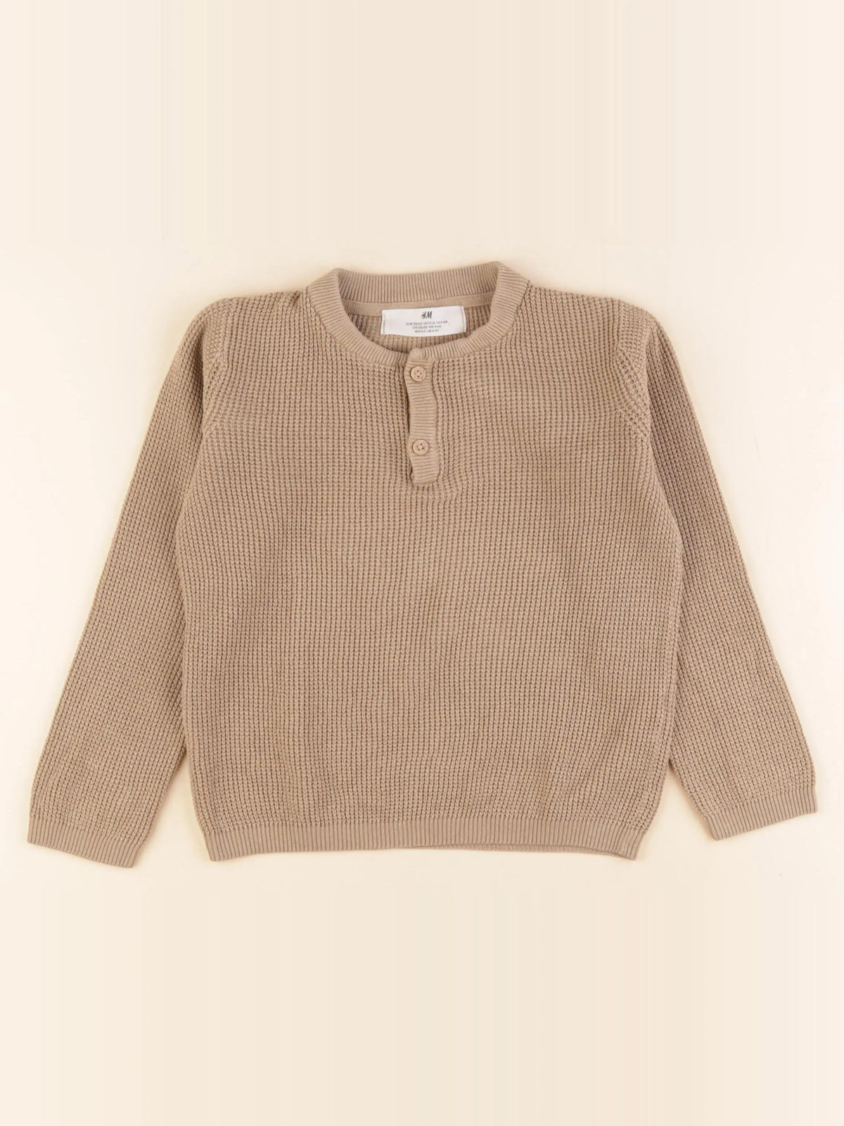 H&M - tee-shirt marron - 4/6 ans