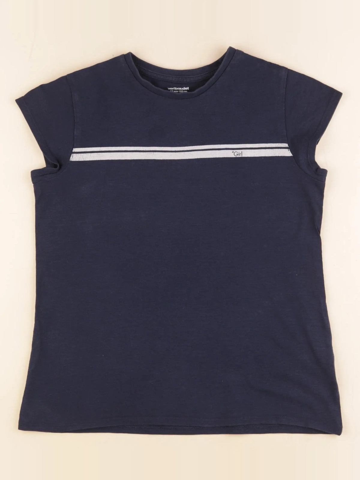 Vertbaudet - tee-shirt bleu - 12 ans