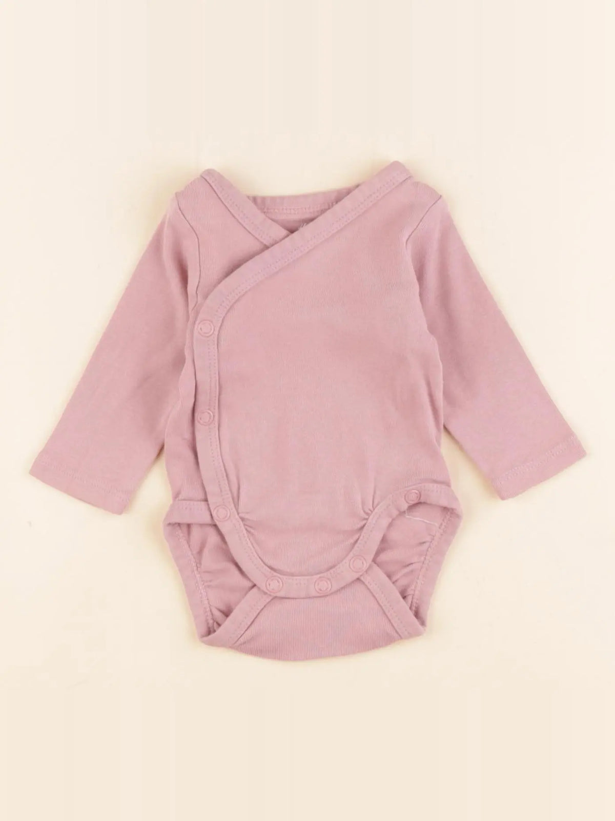 H&M - body rose - 0/1 mois