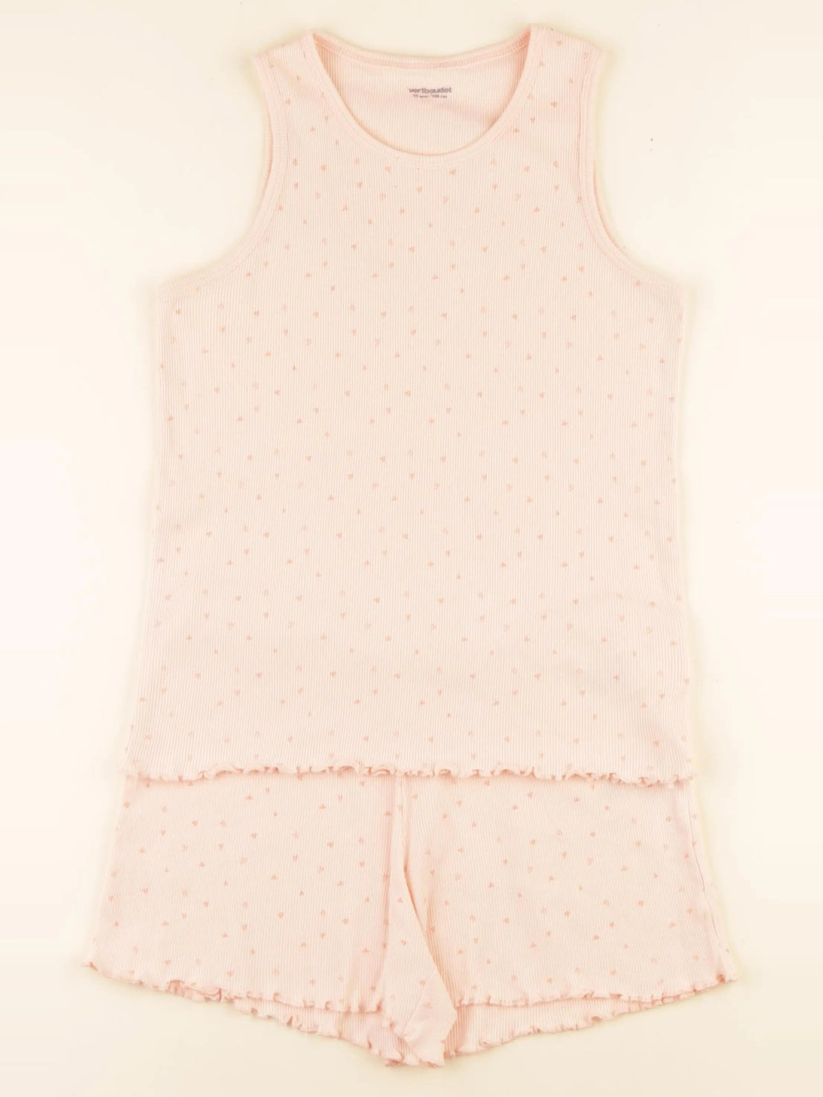 Vertbaudet - pyjama coton rose - 10 ans