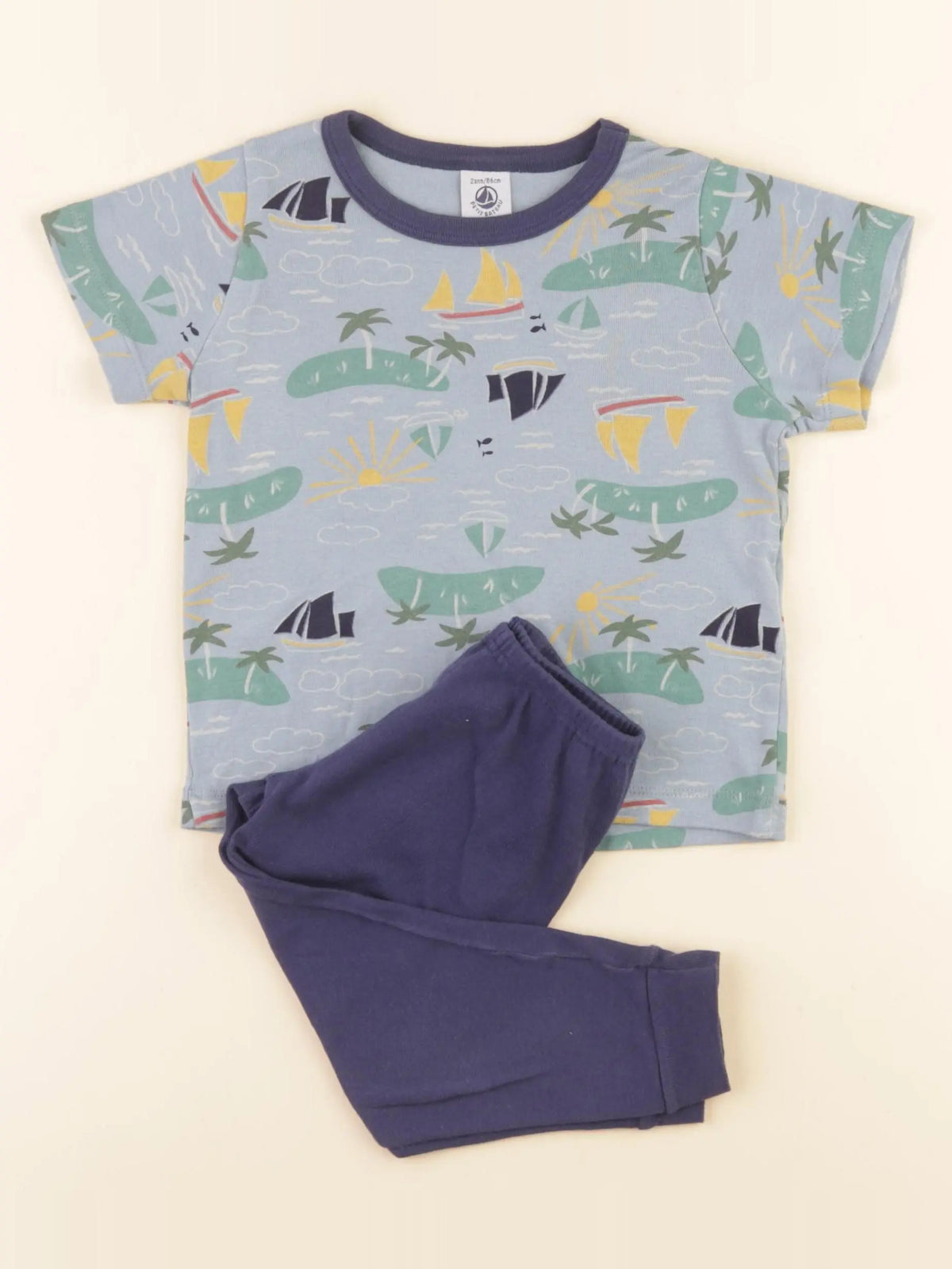 Petit Bateau - pyjama coton multicolore - 2 ans
